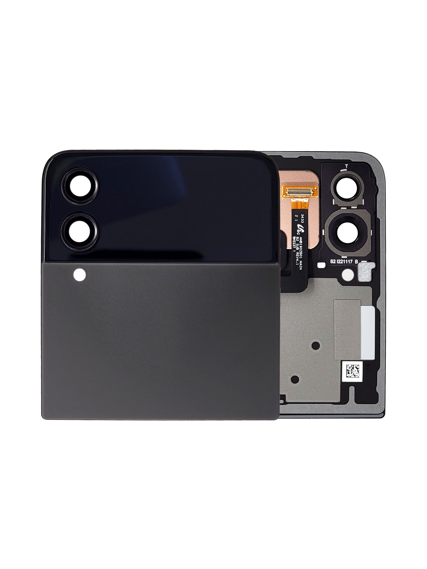 Samsung Z Flip 4 5G 2022 (Outer LCD) Screen Assembly (Without The Frame) (Service Pack) (Black)