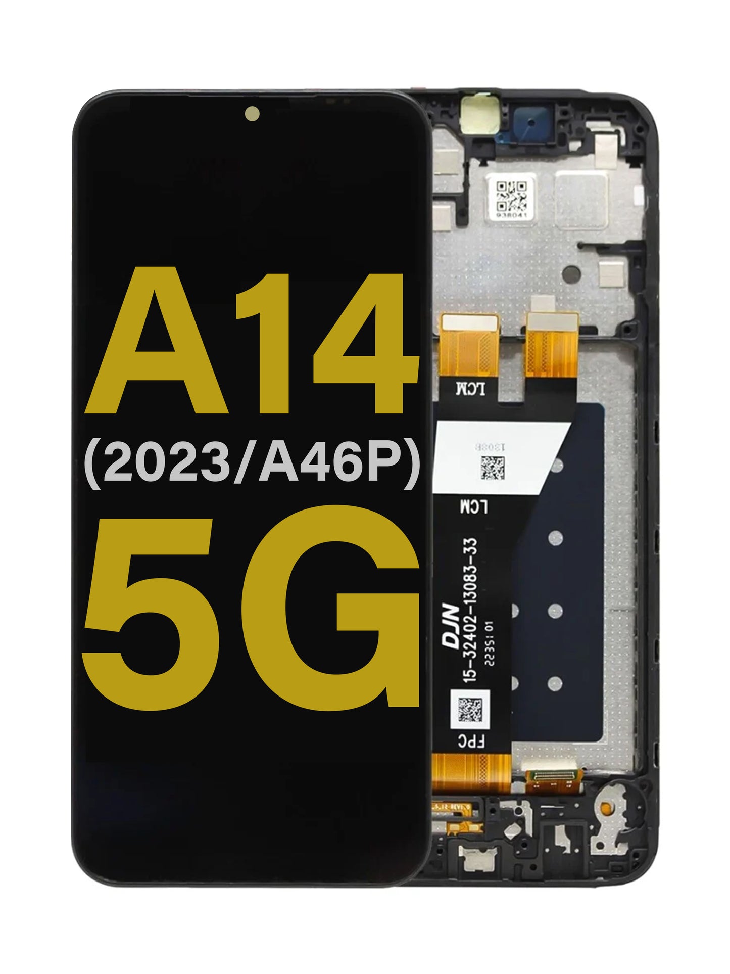 Samsung A14 5G 2023 (A146P) Screen Assembly (With The Frame) (Refurbished) (Black)