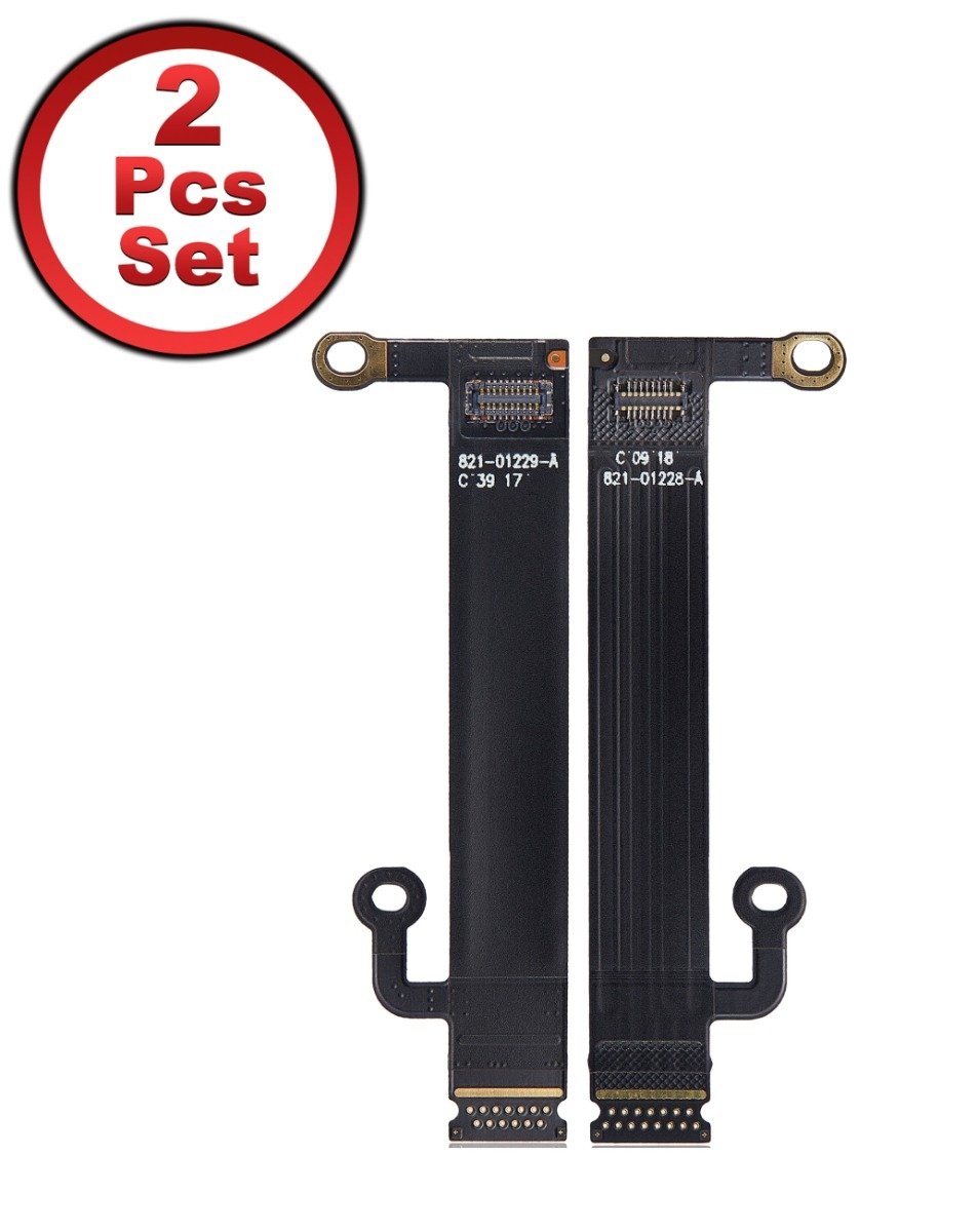LCD Backlight & Front Camera Extension Flex Cable (2 Piece Set) for MacBook Pro 13" / 15" w/ Touch Bar (A1706 / A1707 / A1708 / A1989 / A2159 / A2289 / A2251 / A1932 / A2179 / A1990 Late 2016 To Mid 2020)
