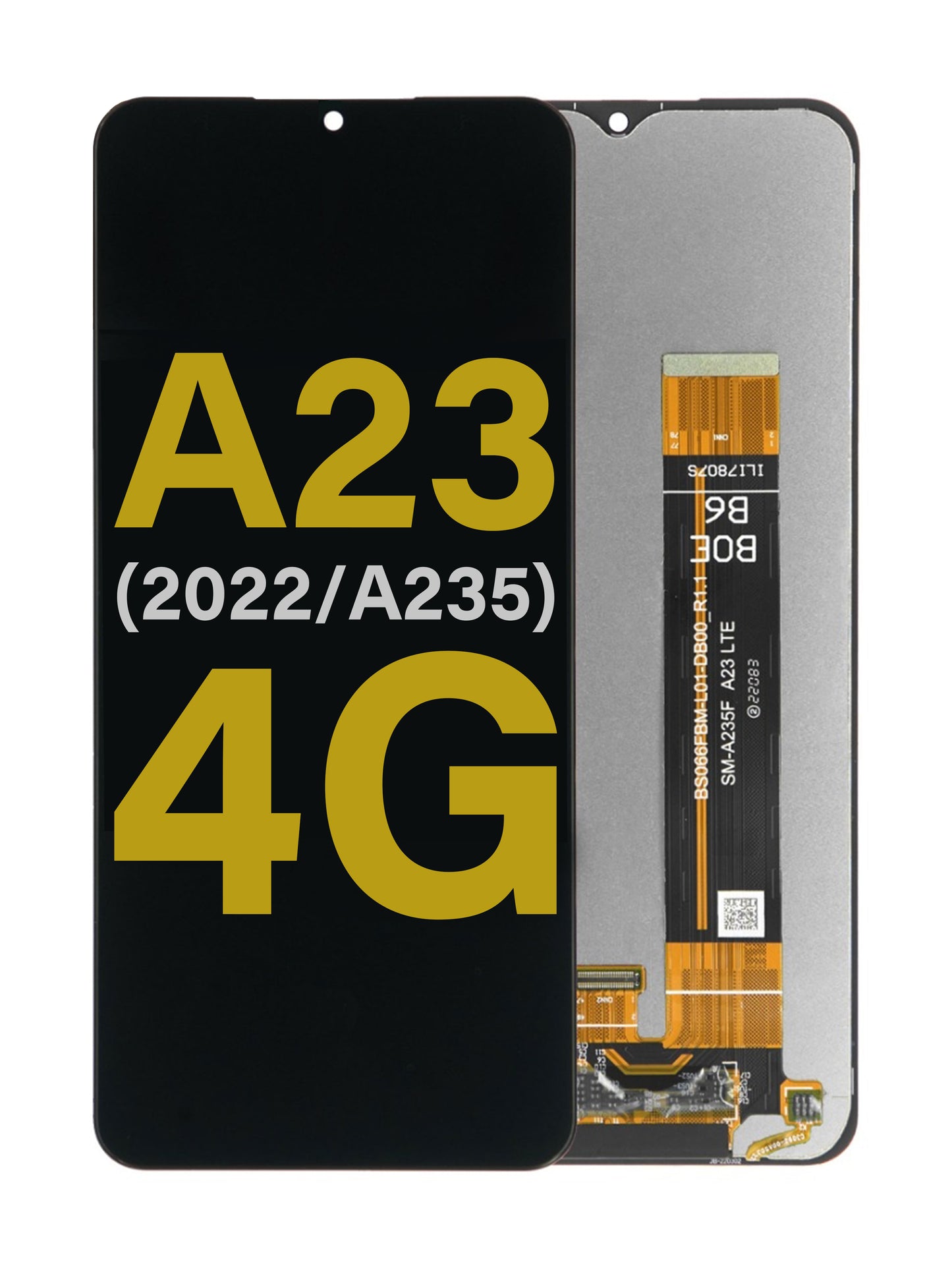 Samsung A23 2022 4G (A235) Screen Assembly (Without The Frame) (Refurbished) (Black)