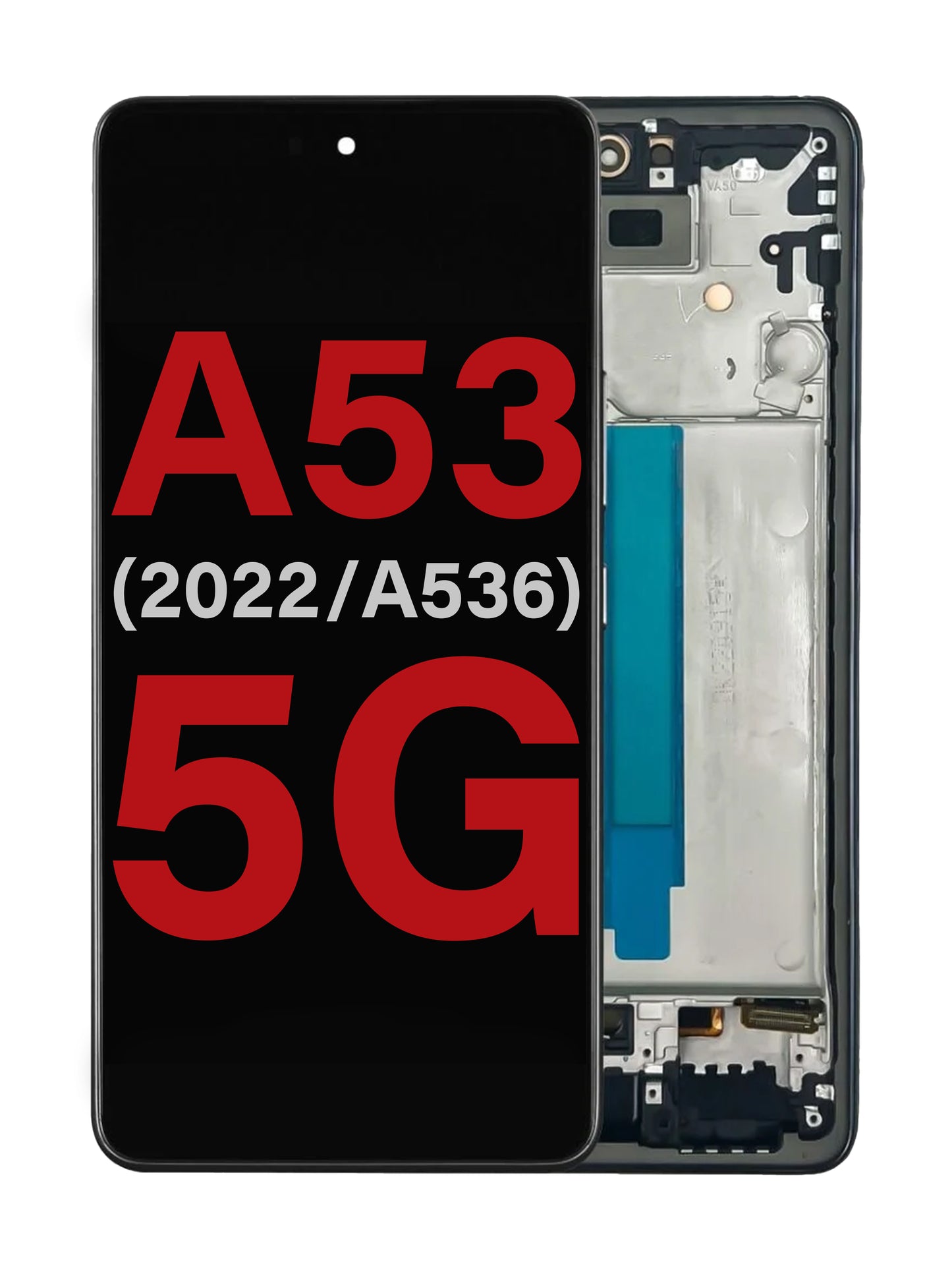 Samsung A53 2022 5G (A536) Screen Assembly (6.46") (With The Frame) (OLED) (Black)