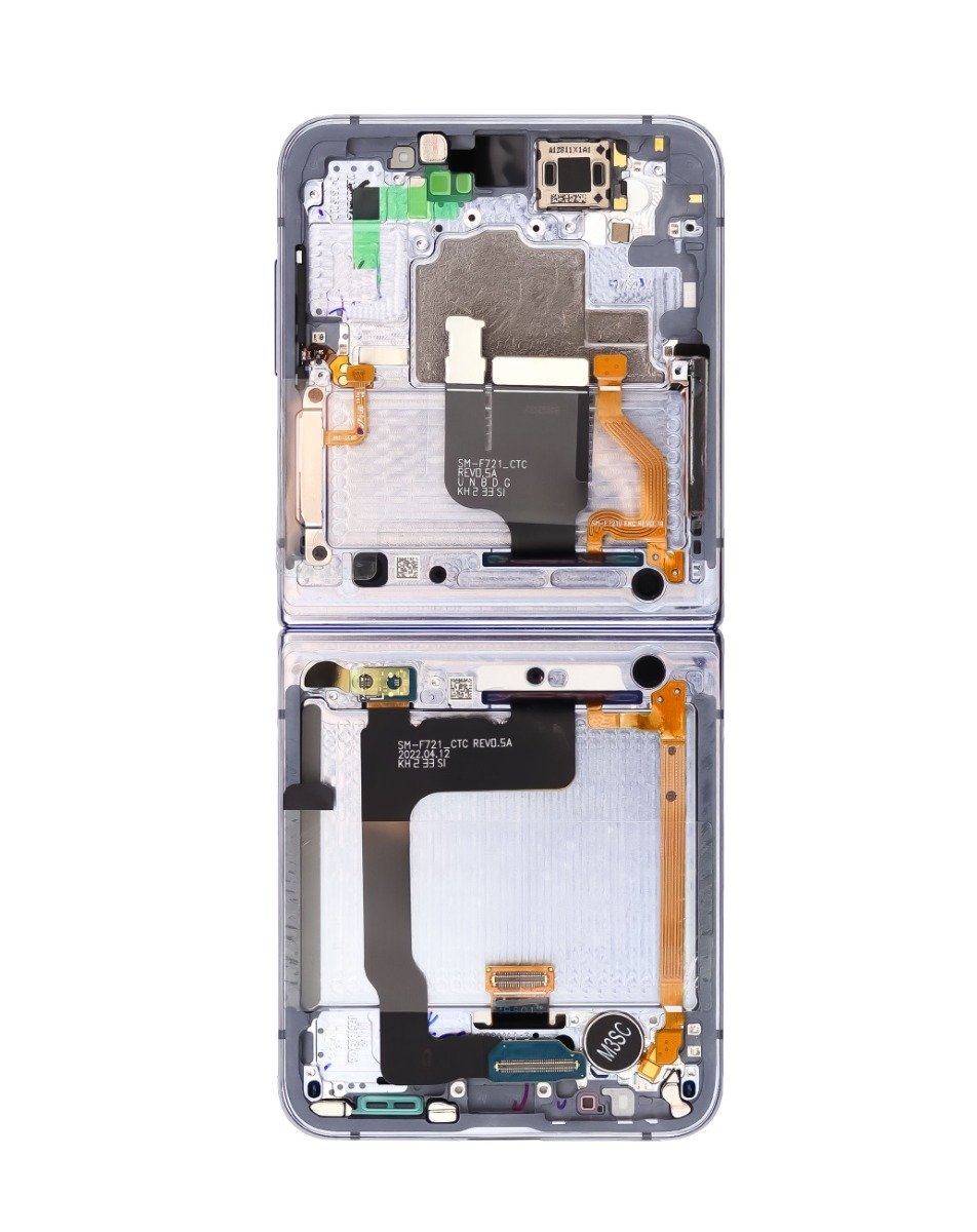 Samsung Z Flip 4 5G 2022 (Inner LCD) Screen Assembly (With The Frame) (Service Pack) (Bospoke Navy)