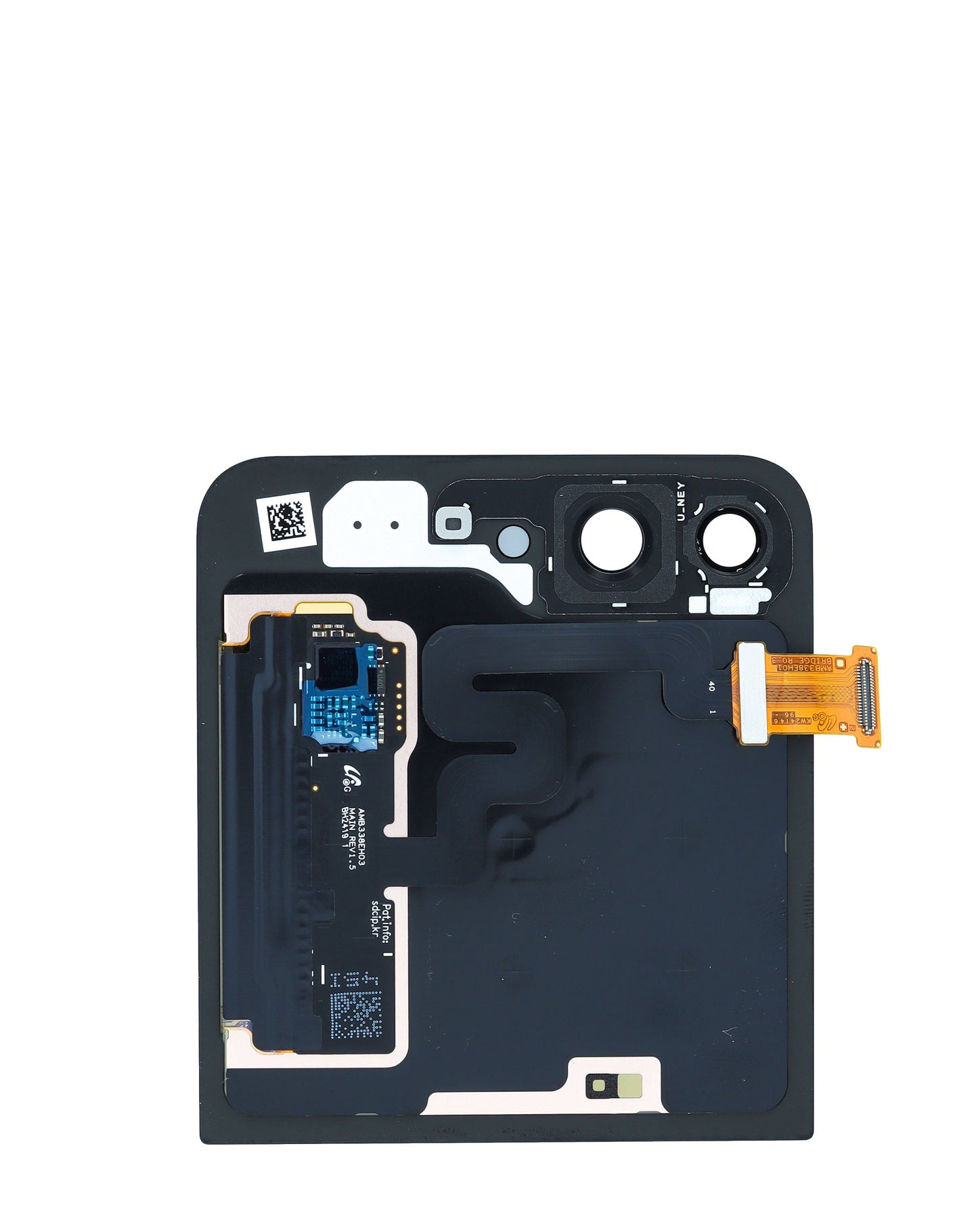 Outer OLED Assembly without Frame for Galaxy Z Flip 6 F741 (SILVER SHADOW) (Service Pack)