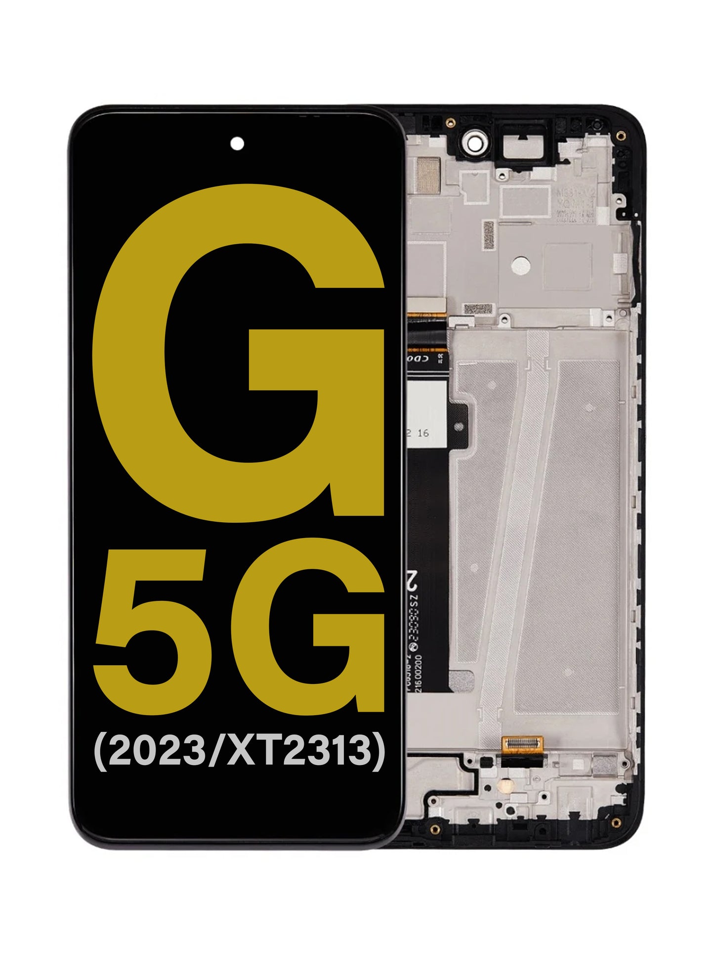 Motorola G 5G 2023 (XT2313) Screen Assembly (With The Frame) (Refurbished) (Black)