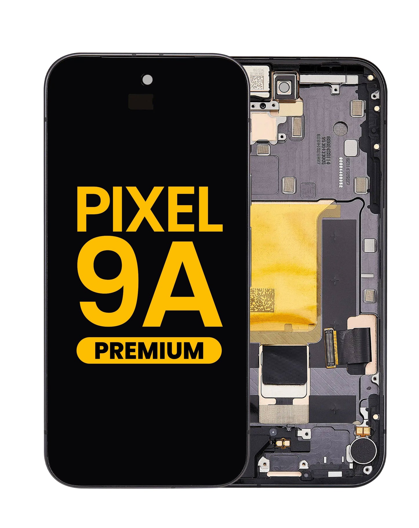 OLED Assembly with Frame (With Fingerprint Sensor) for Google Pixel 9A (OBSIDIAN) (Premium)