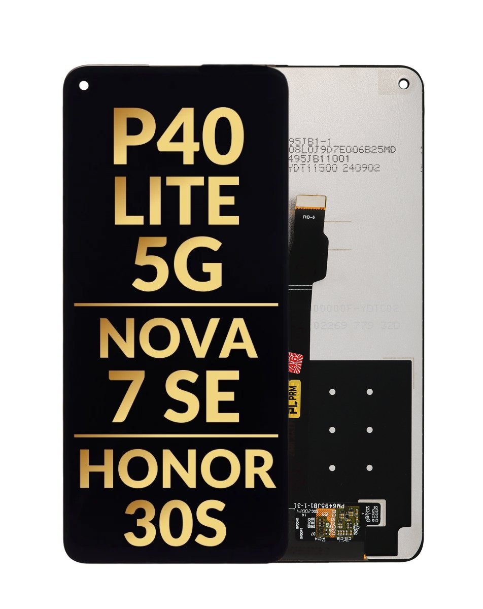 OLED Assembly without Frame for Huawei P40 Lite 5G / Nova 7 SE / Honor 30S (BLACK) (Premium)