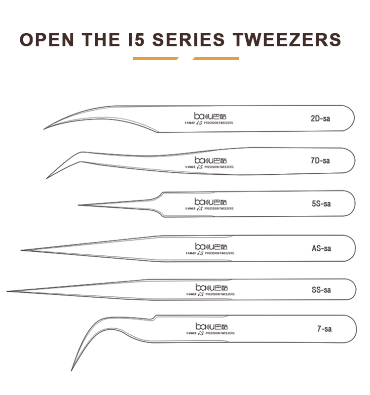 BAKU I5-7-SA Non-Magnetic Stainless Steel Tweezers