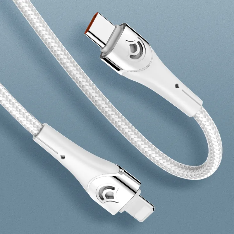 LDNIO LC862I USB C-L Non-MFI Fast Charging Data Cable (WHITE) (6ft) (30W)