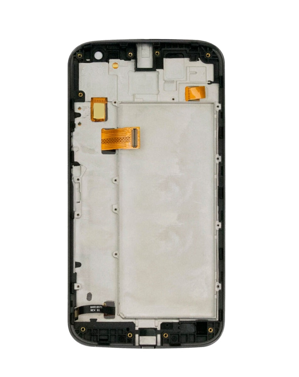 Motorola G4 Plus (XT1641) Screen Assembly (With The Frame) (Refurbished) (Black)