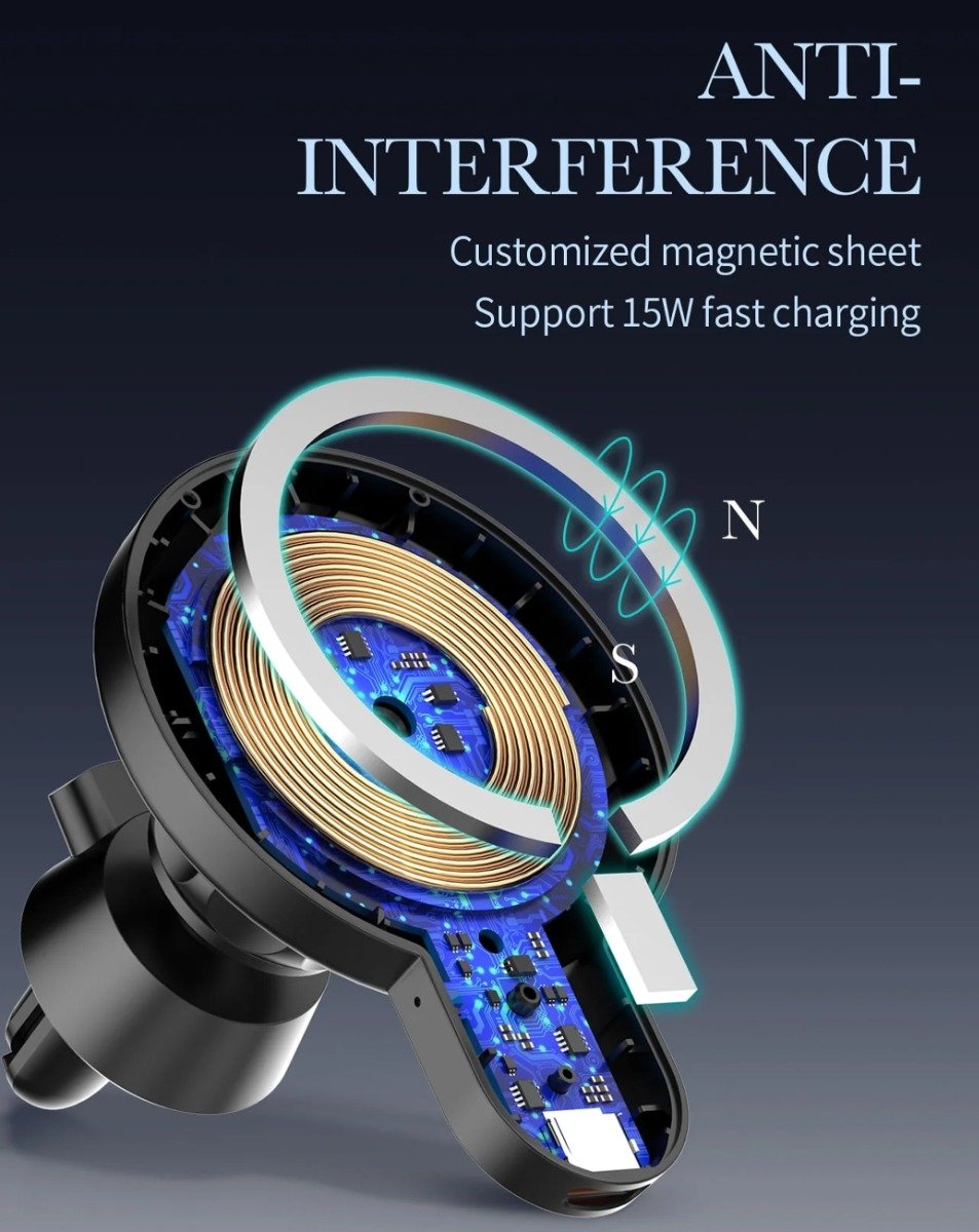 LDNIO MA20 Fast Wireless Charging Automatic Car Mount (15W)