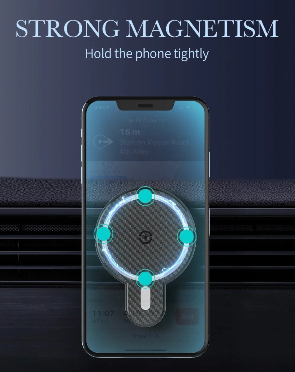 LDNIO MA20 Fast Wireless Charging Automatic Car Mount (15W)