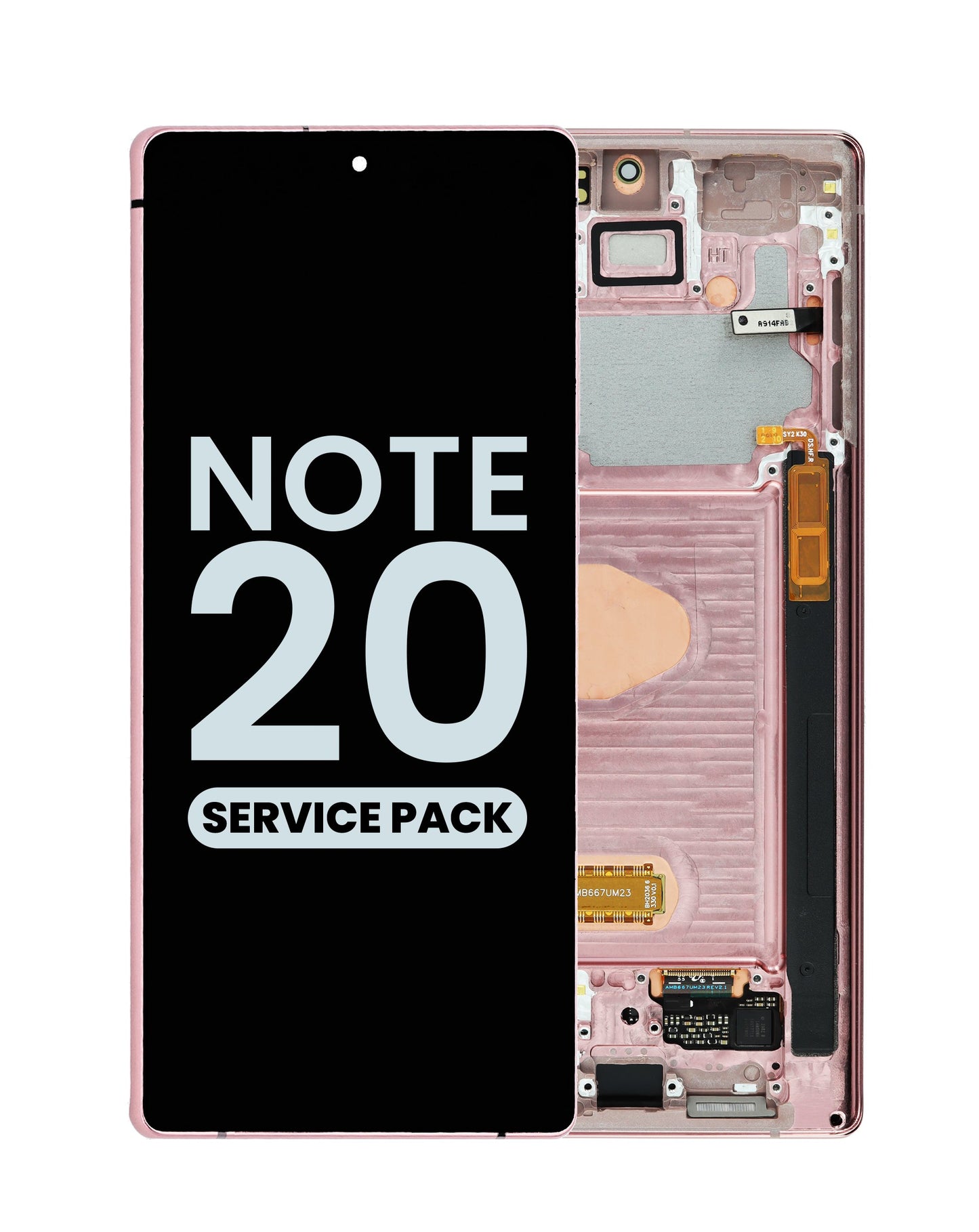 OLED Assembly with Frame for Galaxy Note 20 N980 / N981 (MYSTIC BRONZE) (Service Pack)