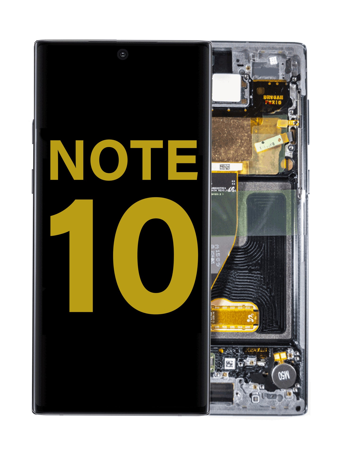 OLED Assembly with Frame for Galaxy Note 10 N970 (AURA BLACK) (Premium)