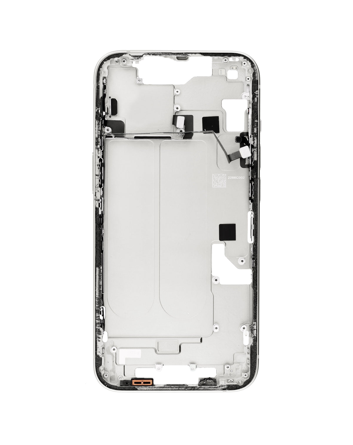Middle Frame with Parts for iPhone 14 (WHITE) (International Version) (OEM Pull A Grade)