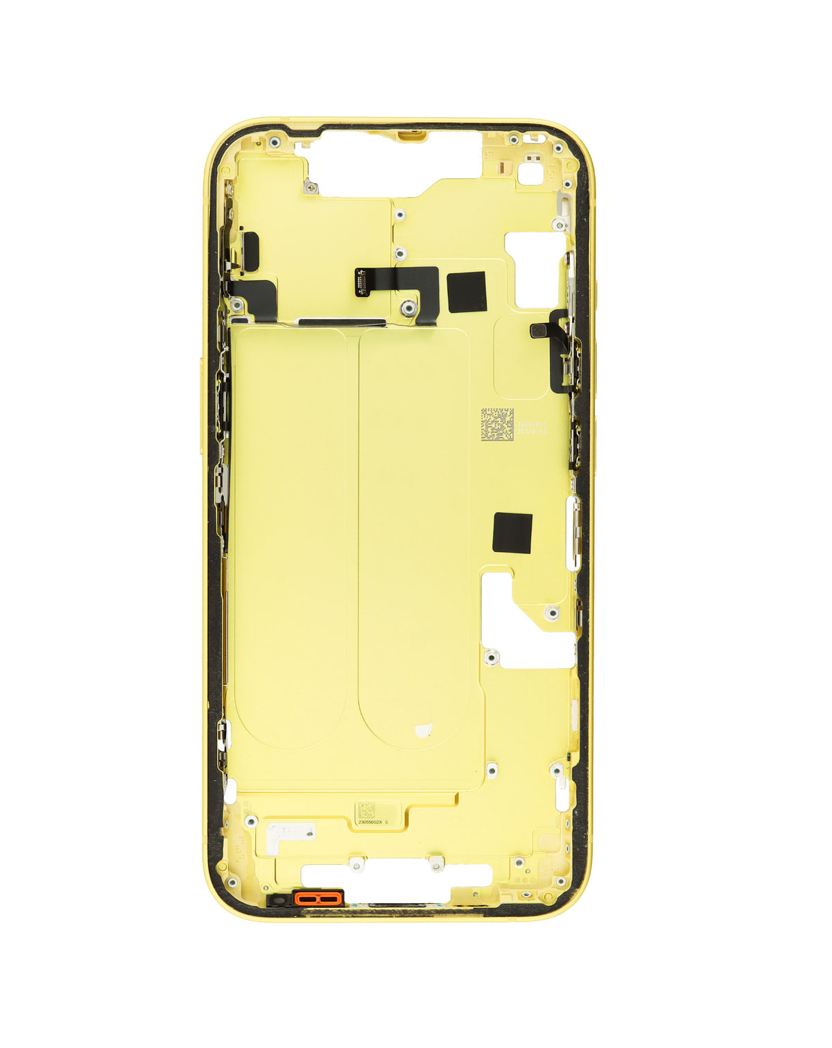 Middle Frame with Parts for iPhone 14 (YELLOW) (International Version) (OEM Pull A Grade)
