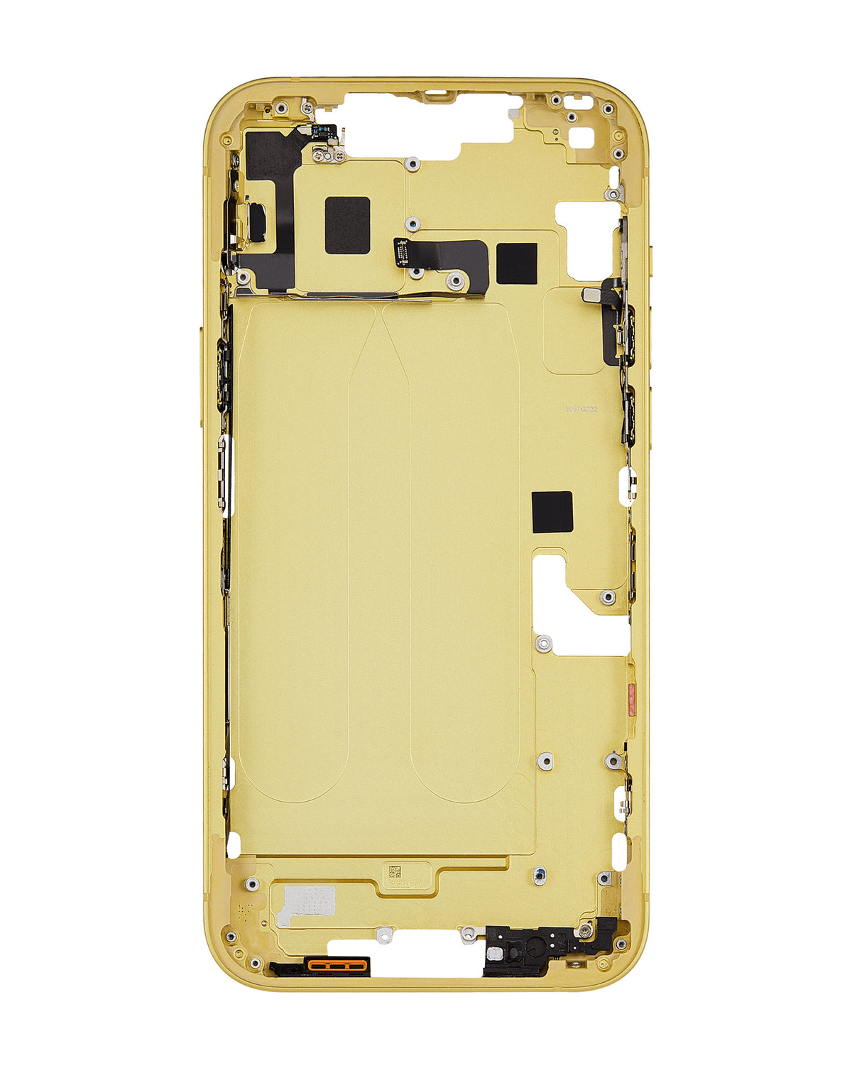 Middle Frame with Parts for iPhone 14 Plus (YELLOW) (International Version) (OEM Pull A Grade)