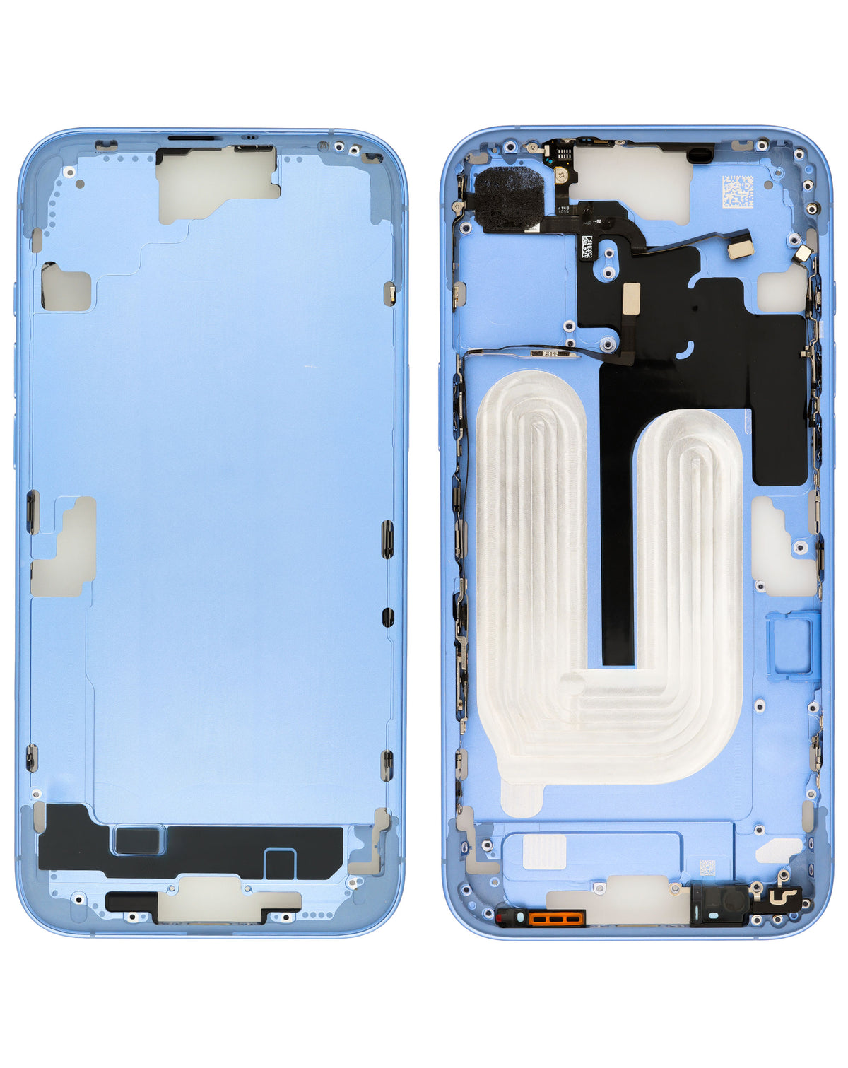Middle Frame with Photo Capture Button and Small Parts for iPhone 16 Plus (ULTRAMARINE) (International Version) (OEM Pull A Grade)