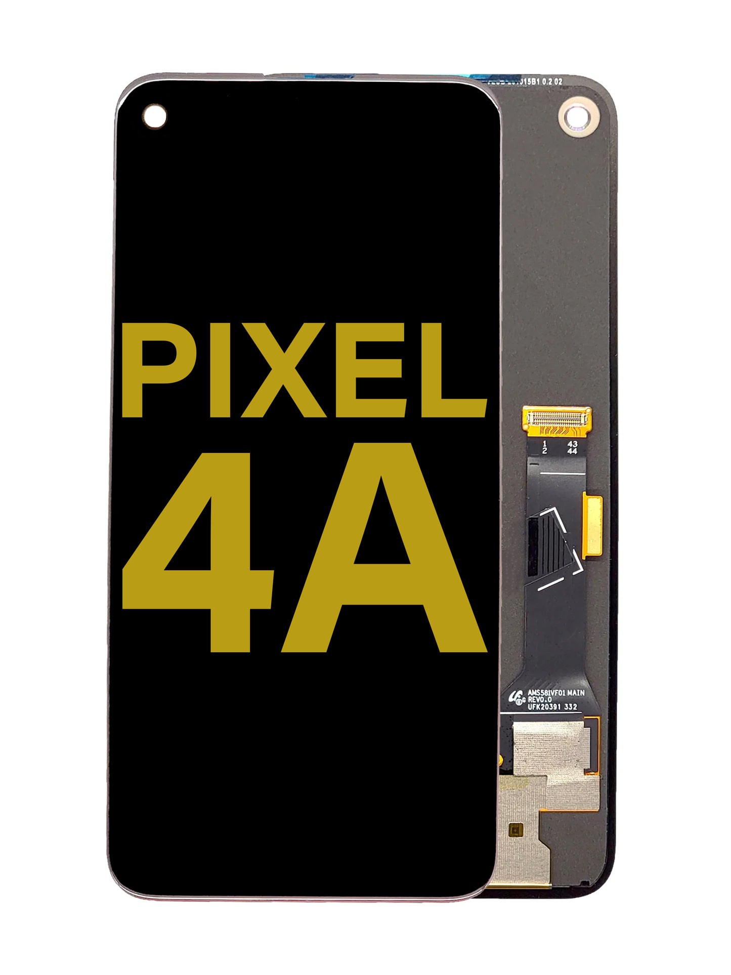 GOP Pixel 4A Screen Assembly (Without The Frame) (Refurbished) (Black)