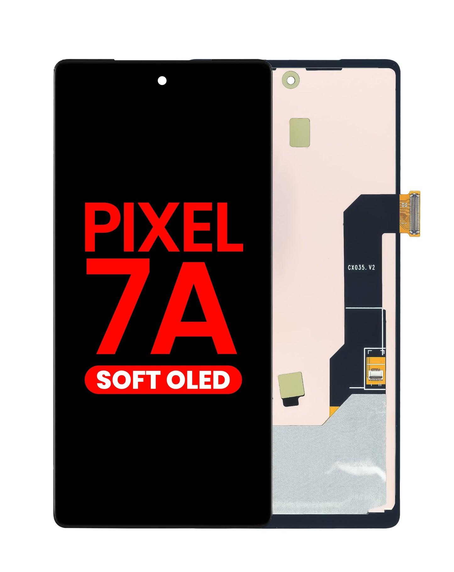 OLED Assembly without Frame for Google Pixel 7A (Without Fingerprint Sensor) (Aftermarket OLED)