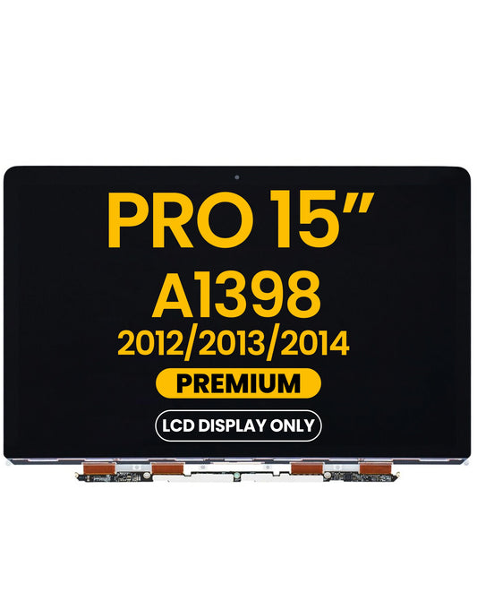 LCD Display Only (Premium) for MacBook Pro 15" Retina (A1398 / Mid 2012 / Early 2013 / Late 2013 / Mid 2014)