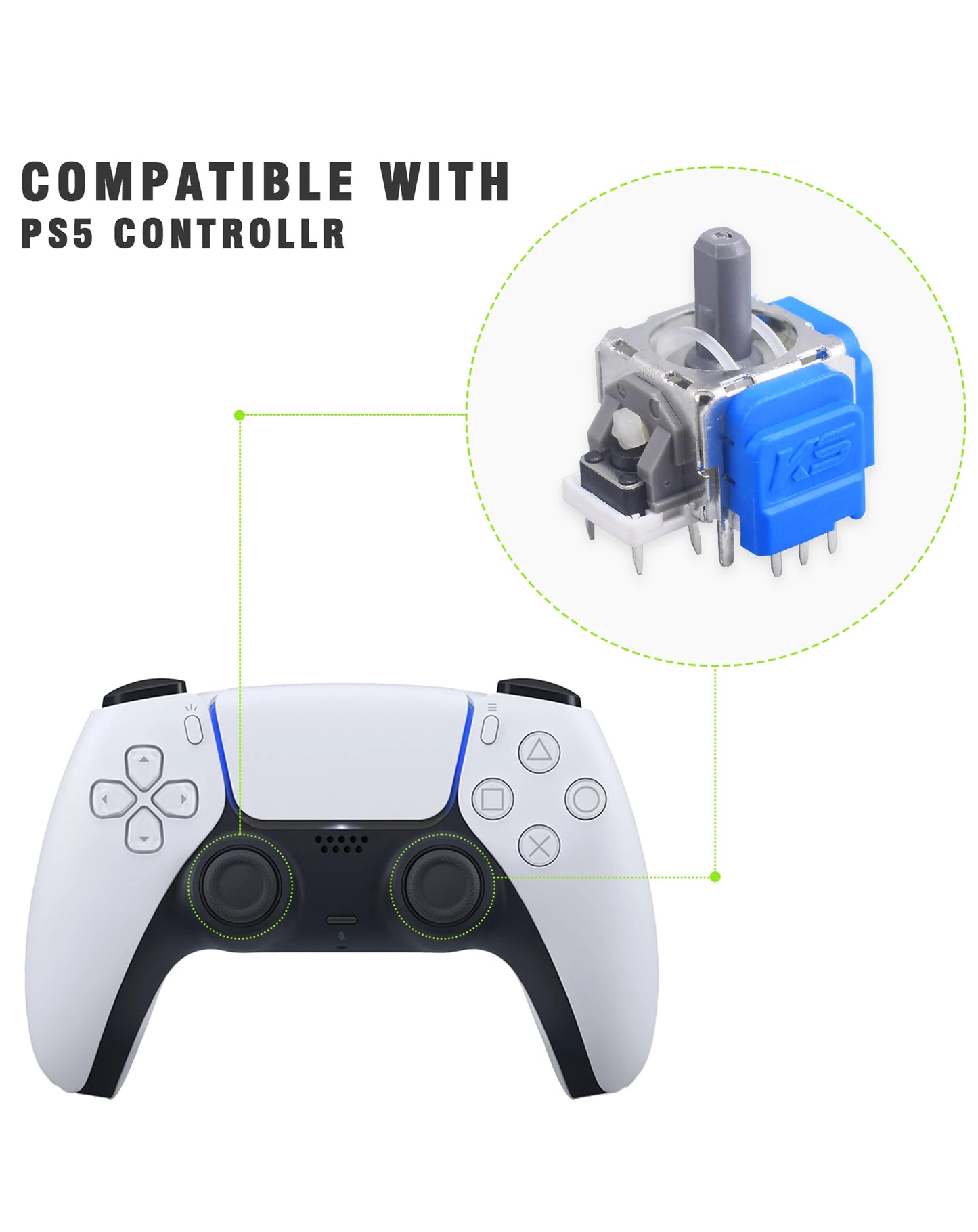 TMR 3D Analog Joystick for PlayStation 5
