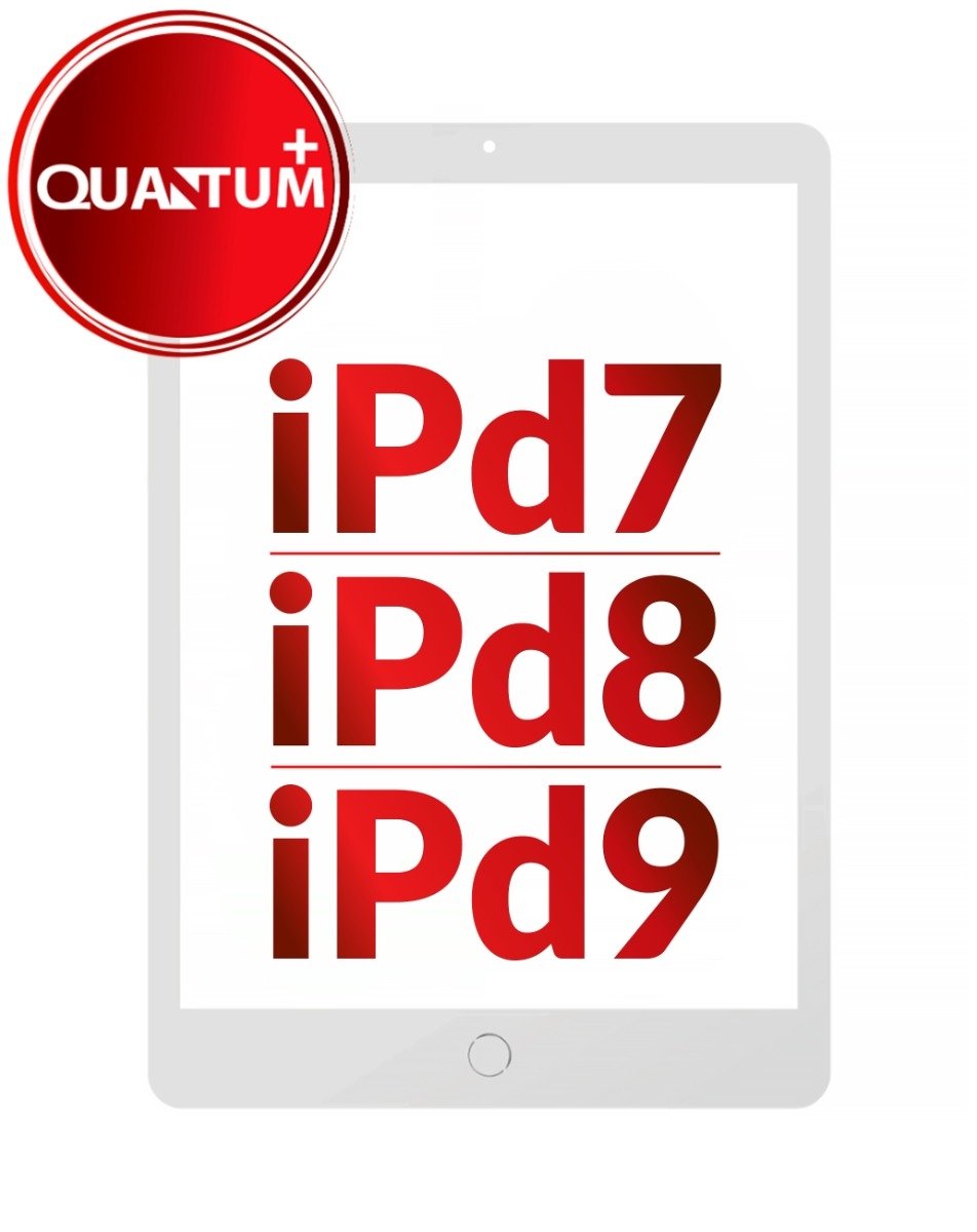 Quantum+ iPad 7 (2019) / iPad 8 (2020) / iPad 9 (2021) Digitizer Assembly (SILVER) (Home Button Pre-Installed)