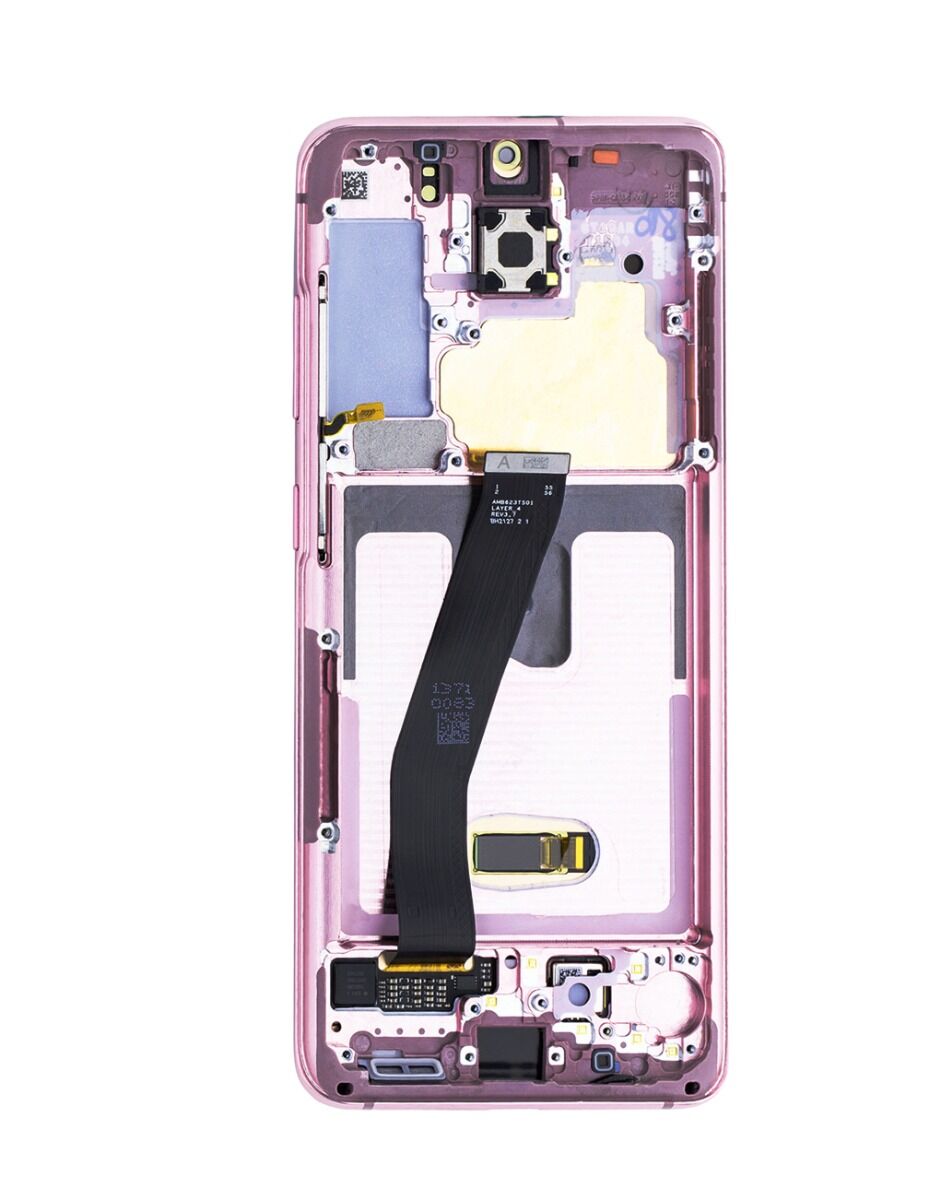 OLED Assembly with Frame for Galaxy S20 (G980 / G981) (CLOUD PINK) (Premium)