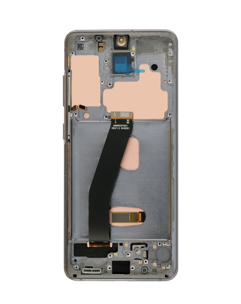 OLED Assembly with Frame for Galaxy S20 (G980 / G981) (COSMIC BLACK) (Aftermarket)