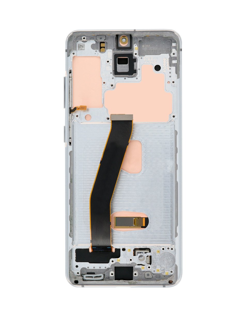 OLED Assembly with Frame for Galaxy S20 (G980 / G981) (CLOUD WHITE) (Aftermarket)