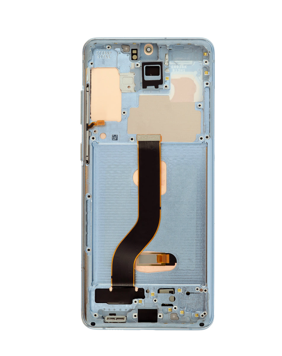 OLED Assembly with Frame for Galaxy S20 Plus 5G (G985 / G986) (CLOUD BLUE) (Aftermarket OLED)