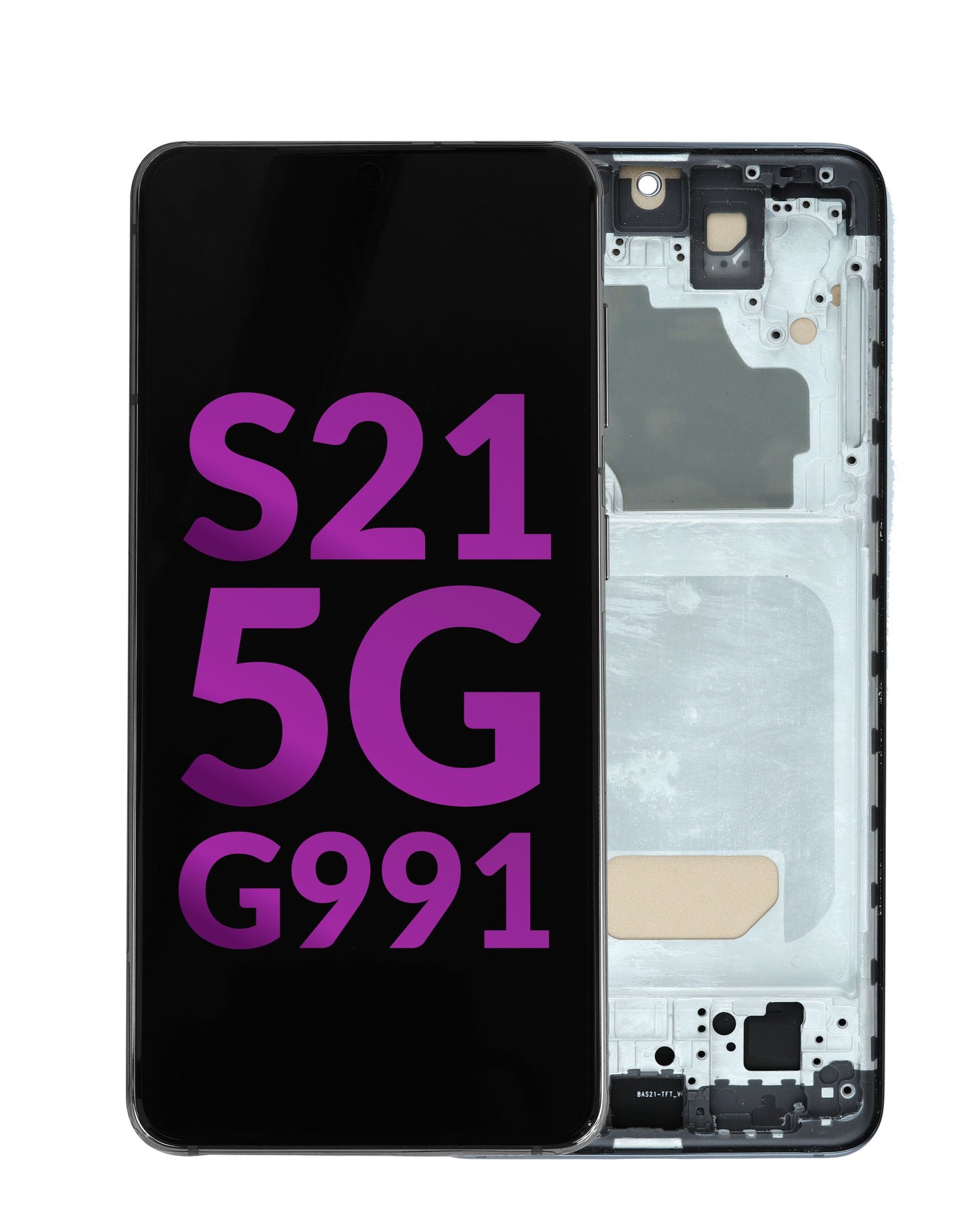 LCD Assembly with Frame for Galaxy S21 (G991) (PHANTOM BLACK) (Aftermarket Incell)