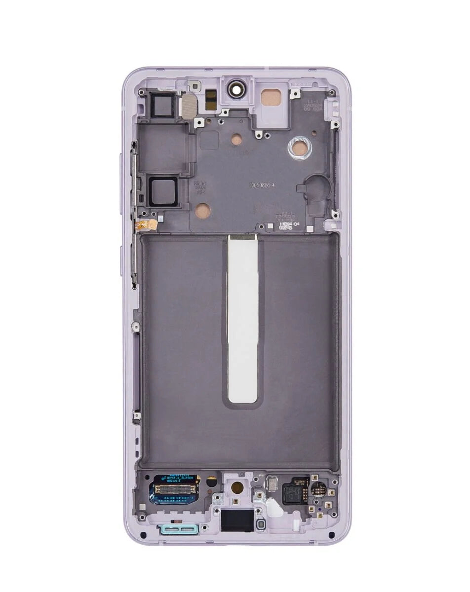 OLED Assembly with Frame for Galaxy S21 FE (G990) (LAVENDER) (Premium)