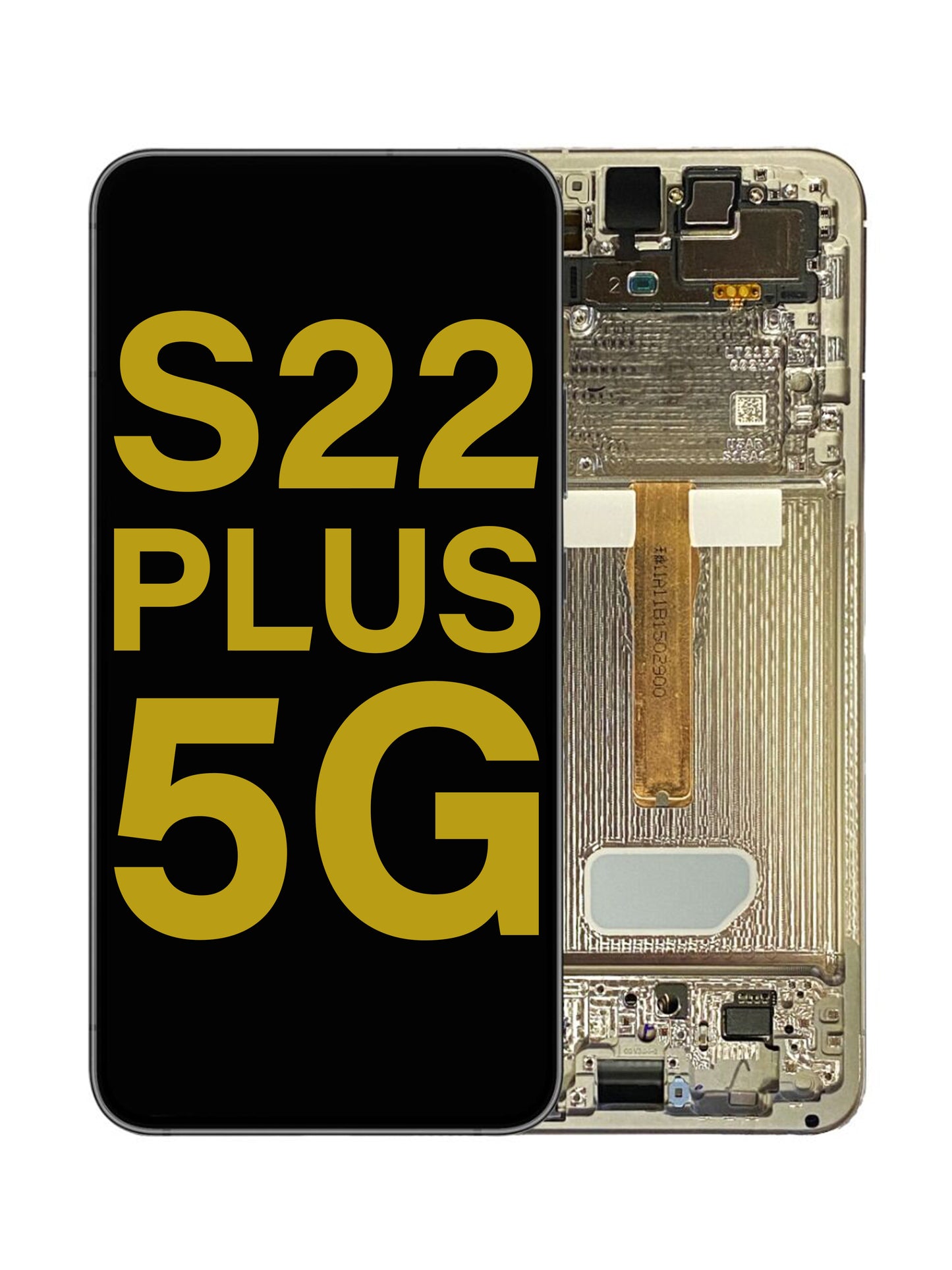 OLED Assembly with Frame for Galaxy S22 Plus (S906) (WHITE) (Premium)