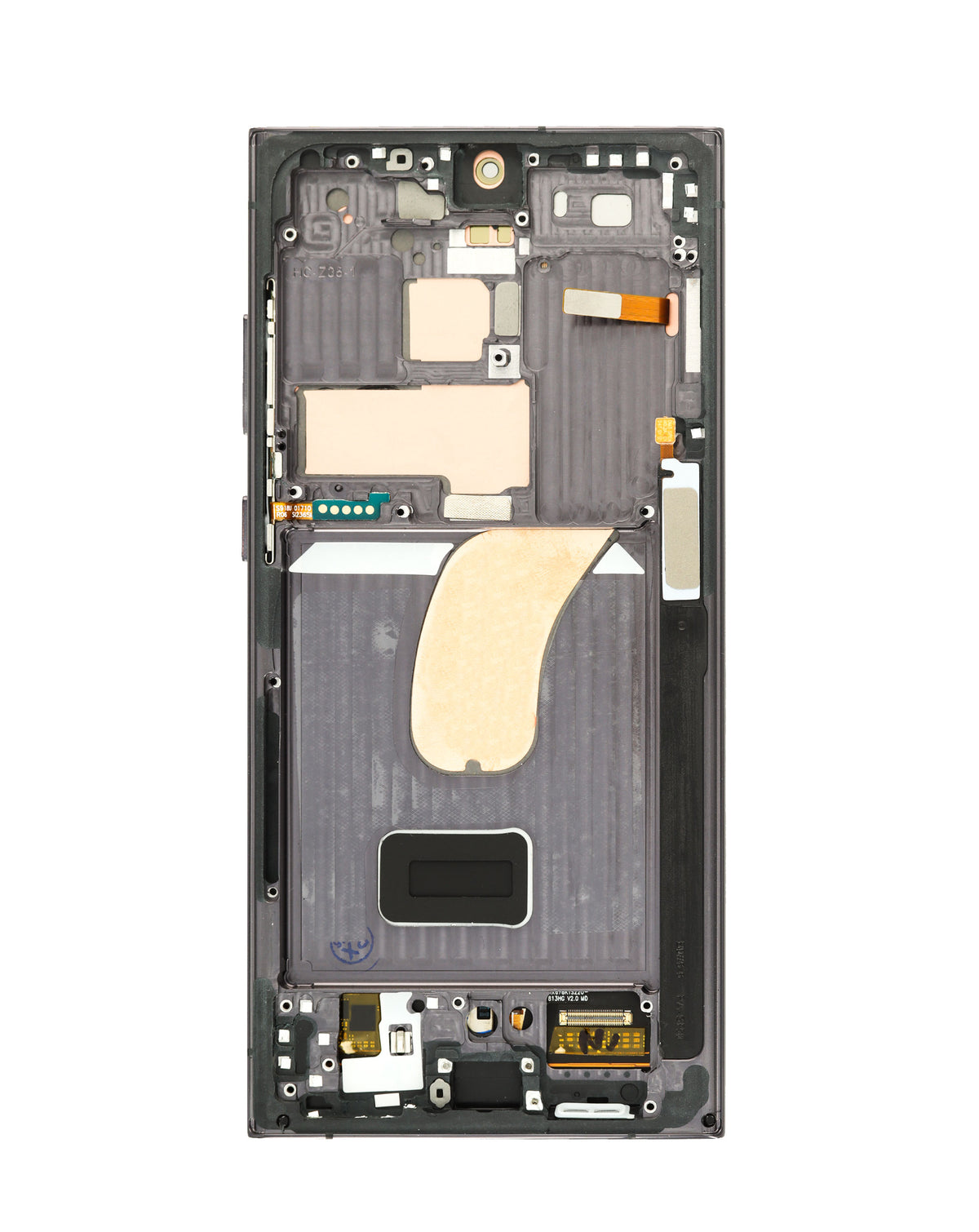 OLED Assembly with Frame for Galaxy S23 Ultra (S918) (GRAPHITE) (Aftermarket Plus Soft Oled / 120Hz)