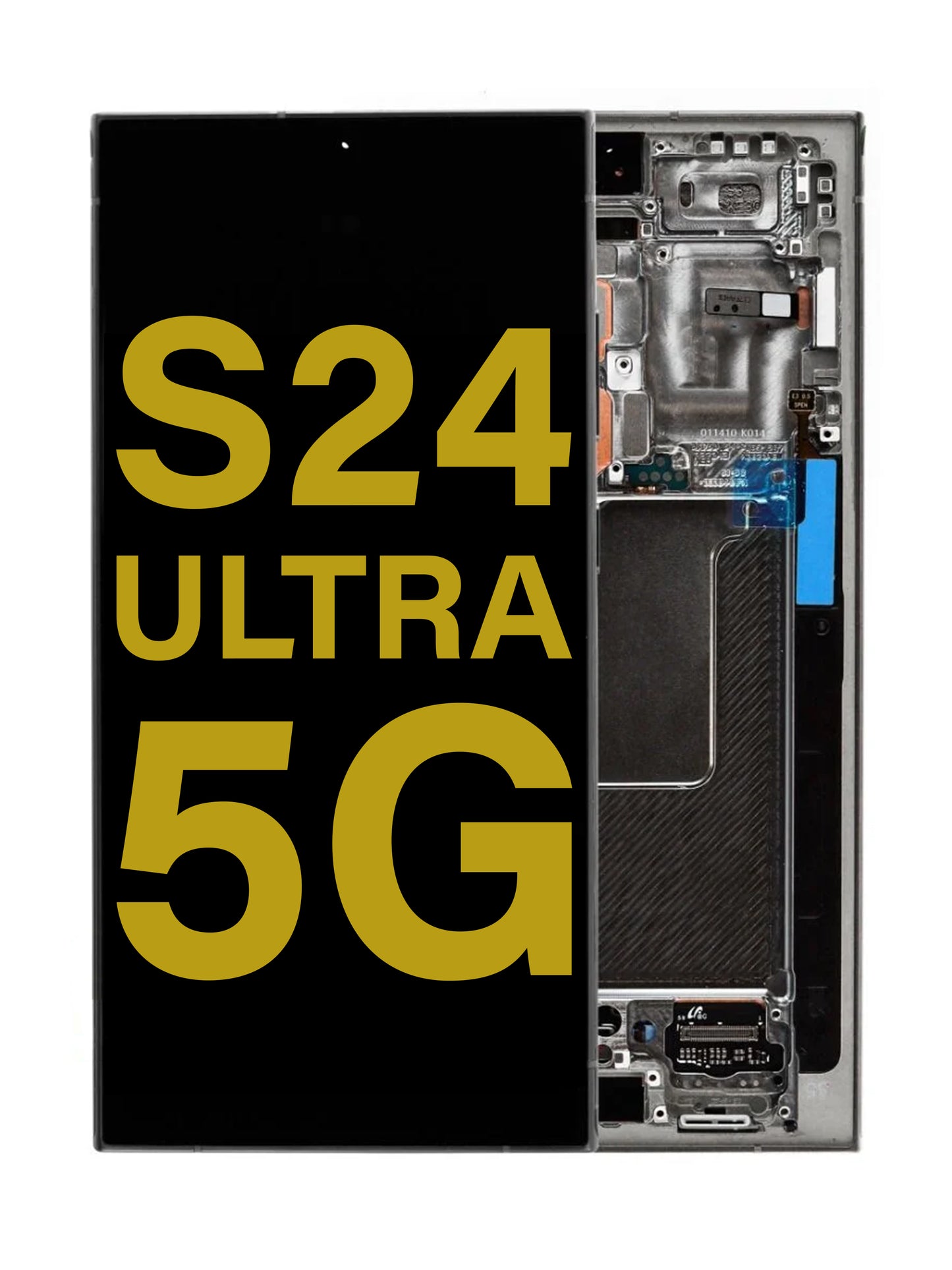 OLED Assembly with Frame for S24 Ultra (S928) (BLACK TITANIUM) (Premium)