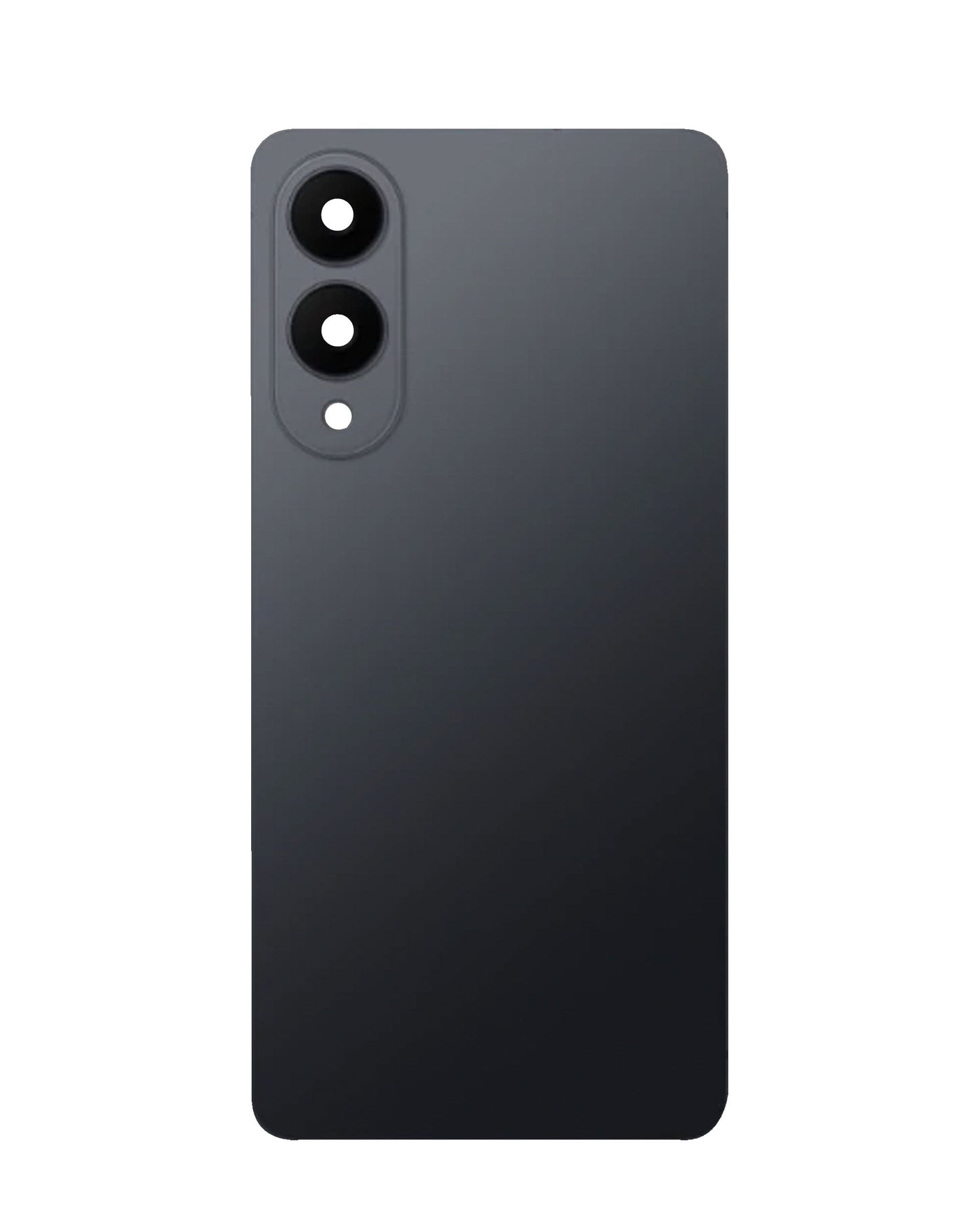 Back Glass with Camera Lens and Adhesive for Galaxy S25 Edge (TITANIUM JETBLACK) (NO LOGO)