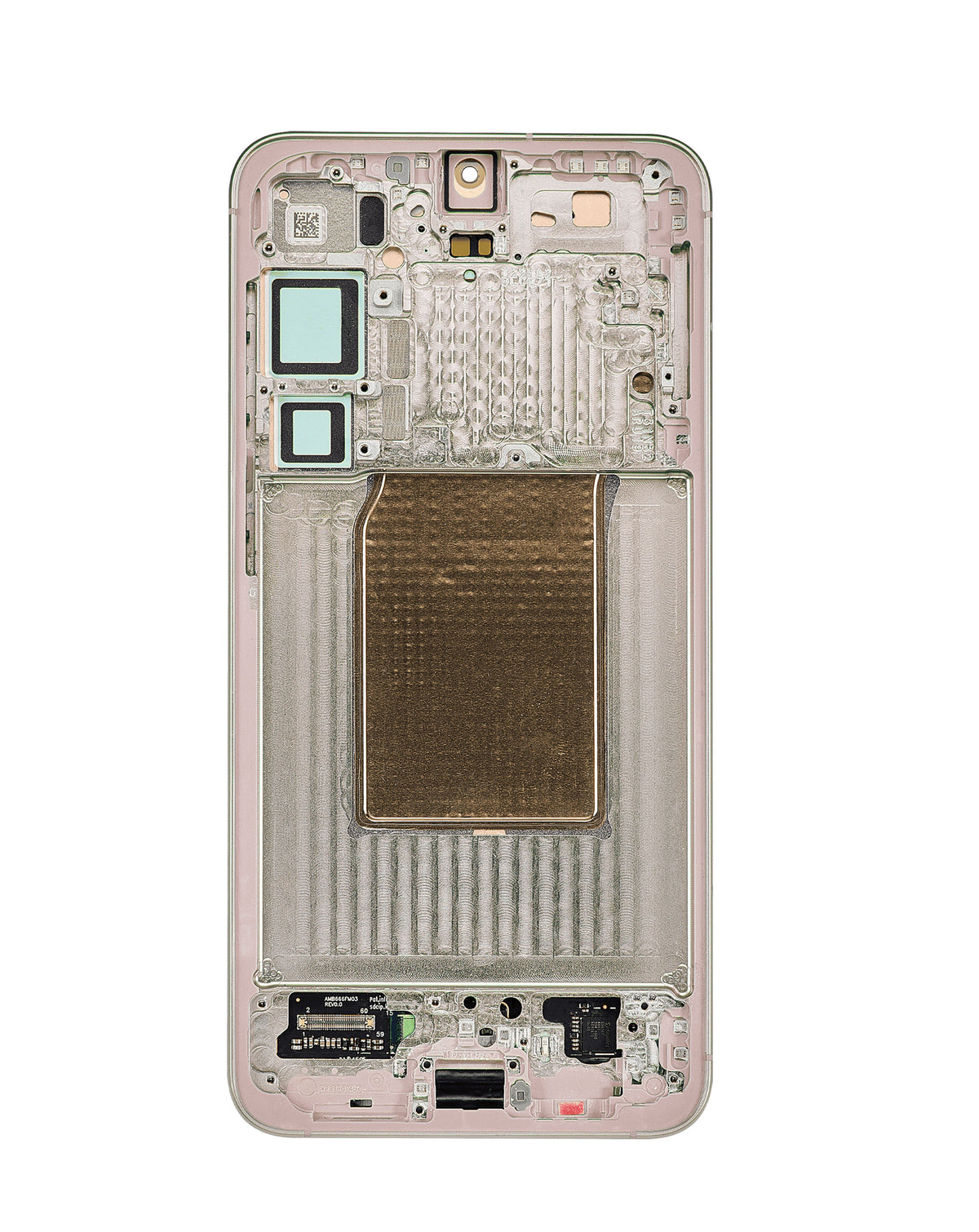 OLED Assembly with Frame for Galaxy S25 Plus (S936) (PINKGOLD) (Aftermarket Pro Soft Oled / 120Hz)