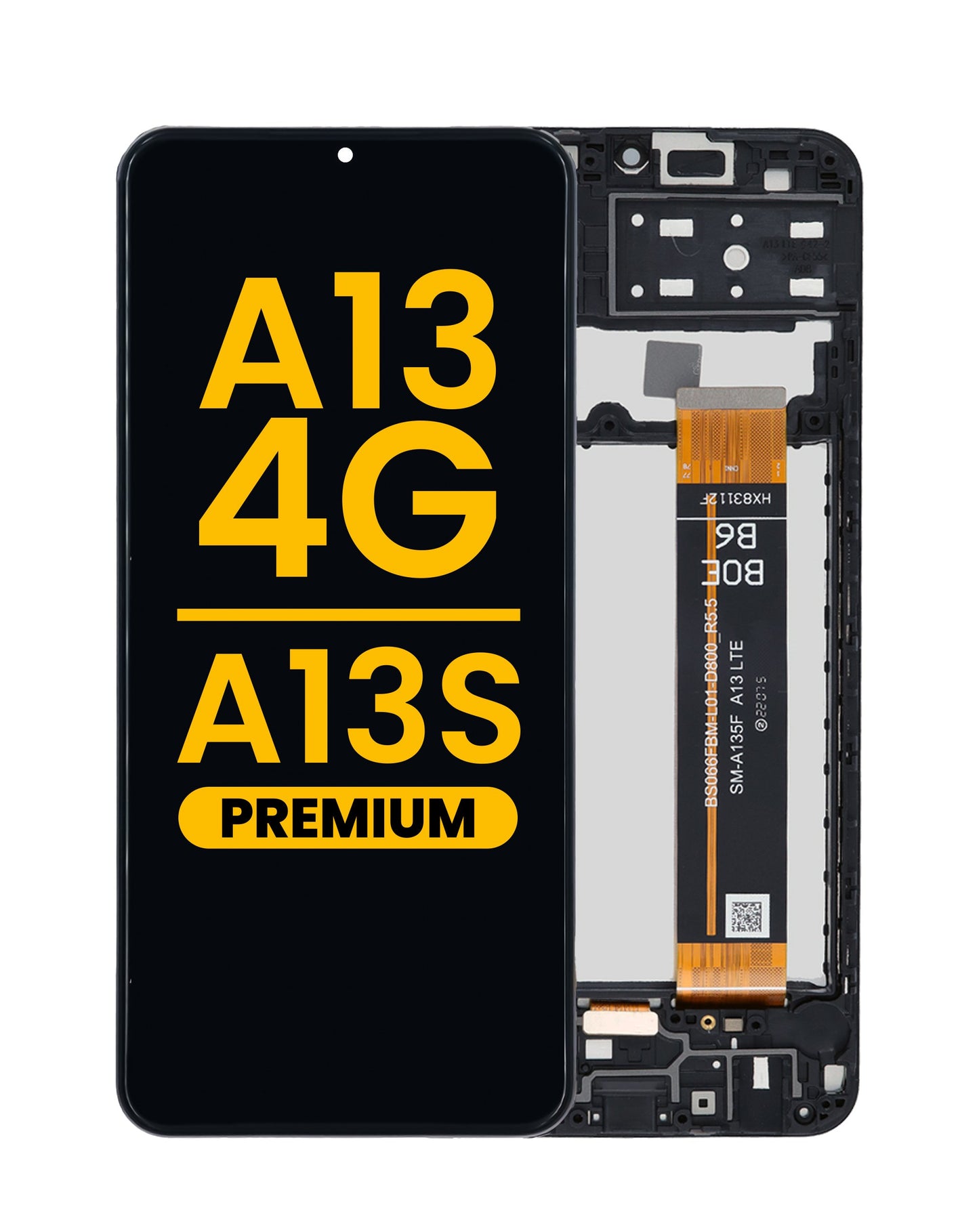 LCD Assembly with Frame for Galaxy A13 4G (A135 / 2022) / A13s (A137 / 2022) (Premium)