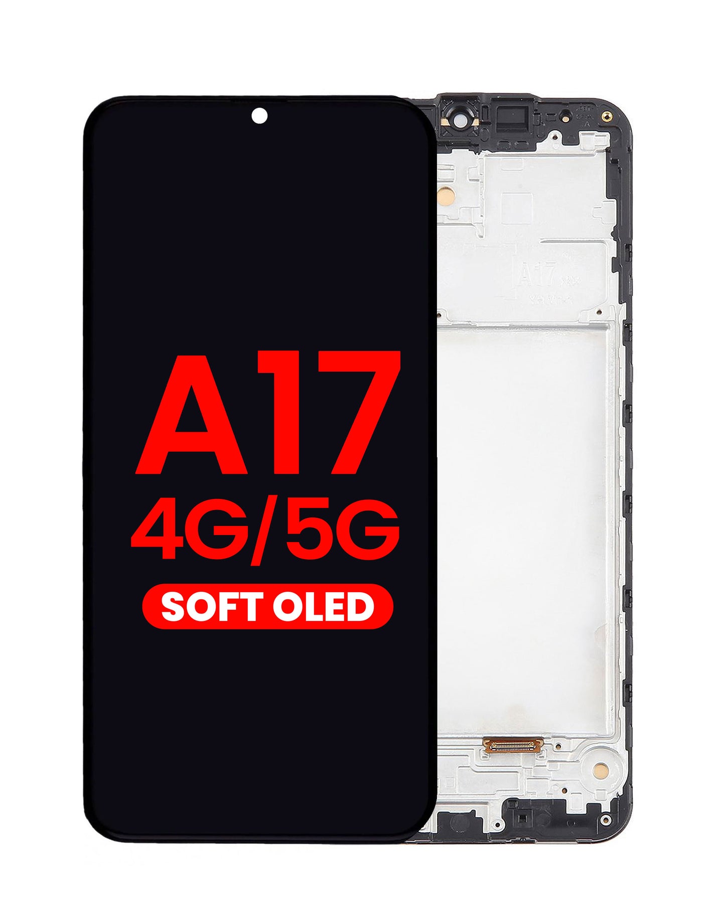 OLED Assembly with Frame for Galaxy A17 4G (A175 / 2025) / A17 5G (A176 / 2025) (6.7") (Aftermarket OLED)