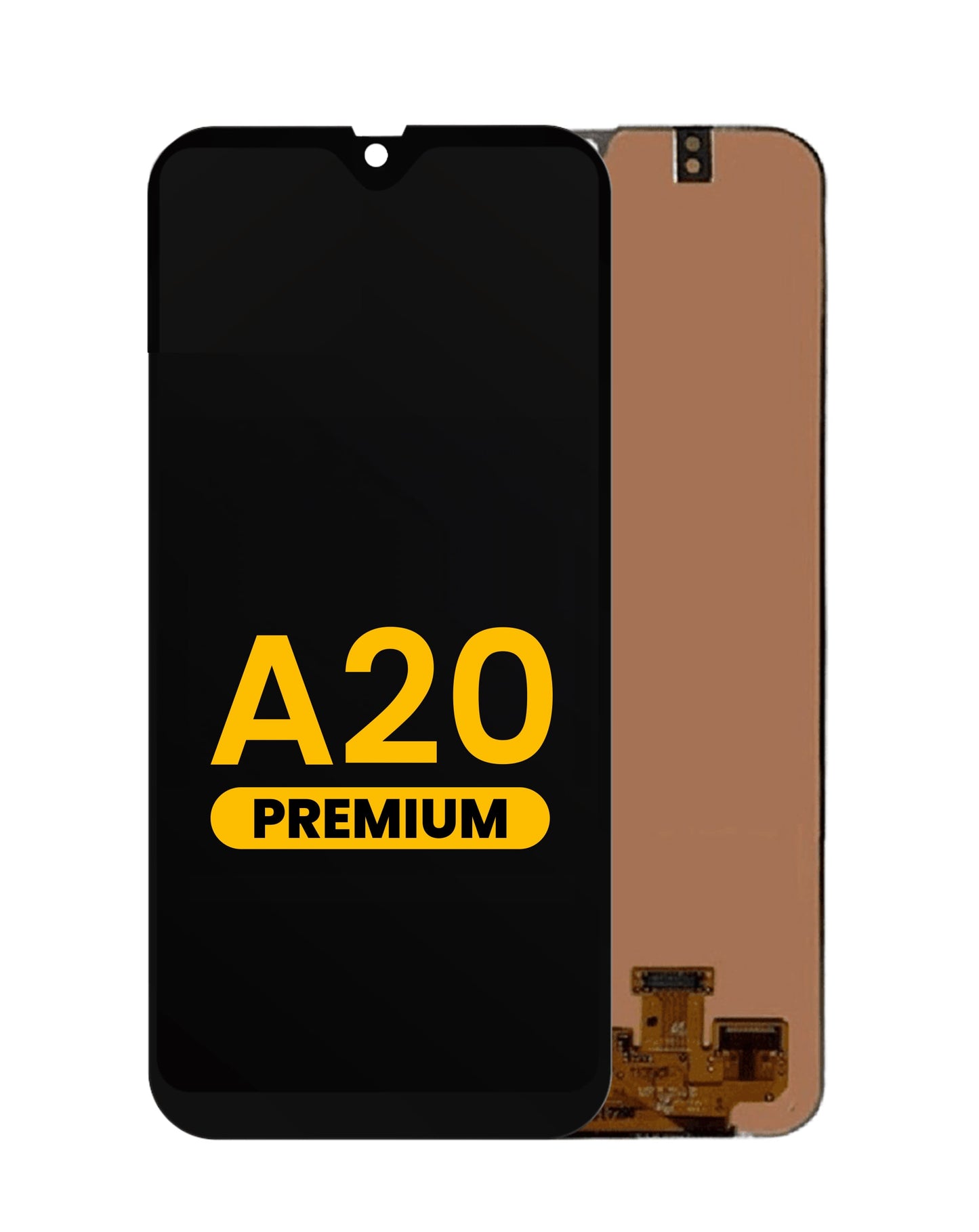 Samsung A20 2019 (A205F) F Version Screen Assembly (Without The Frame) (Refurbished) (Black)