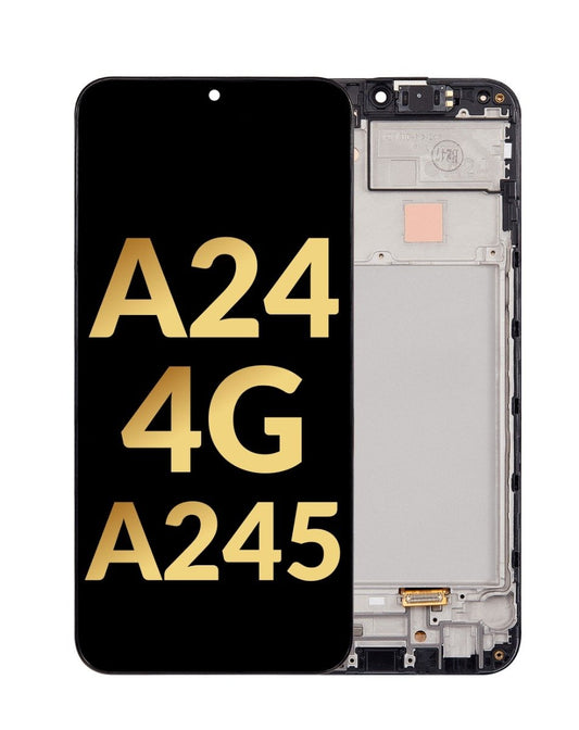 Samsung A24 2023 4G (A245) Screen Assembly (With The Frame) (Refurbished) (Black)