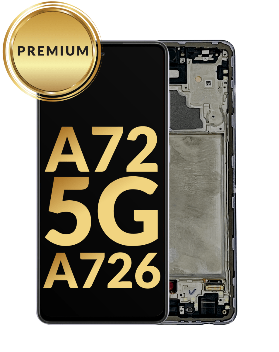 Samsung A72 5G 2021 (A726) Screen Assembly (With The Frame) (Refurbished) (Black)