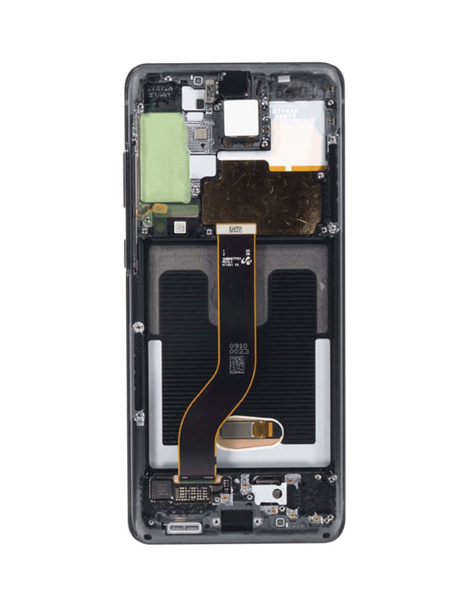 OLED Assembly with Frame for Galaxy S20 Plus G985 / G986 (COSMIC BLACK) (Service Pack)