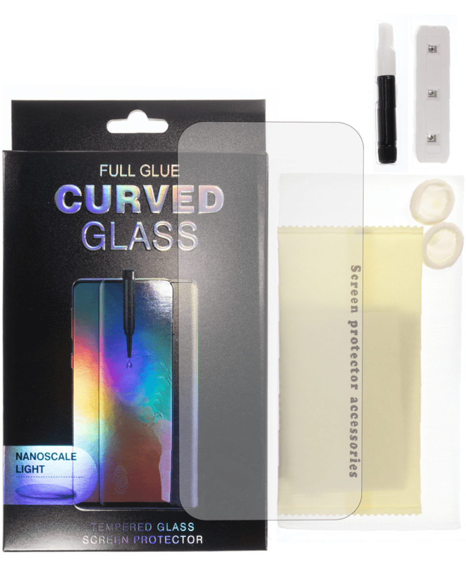 Full Glue 3D Curved Tempered Glass with Nano Liquid & UV Light for Galaxy S21 Ultra (Case Friendly)