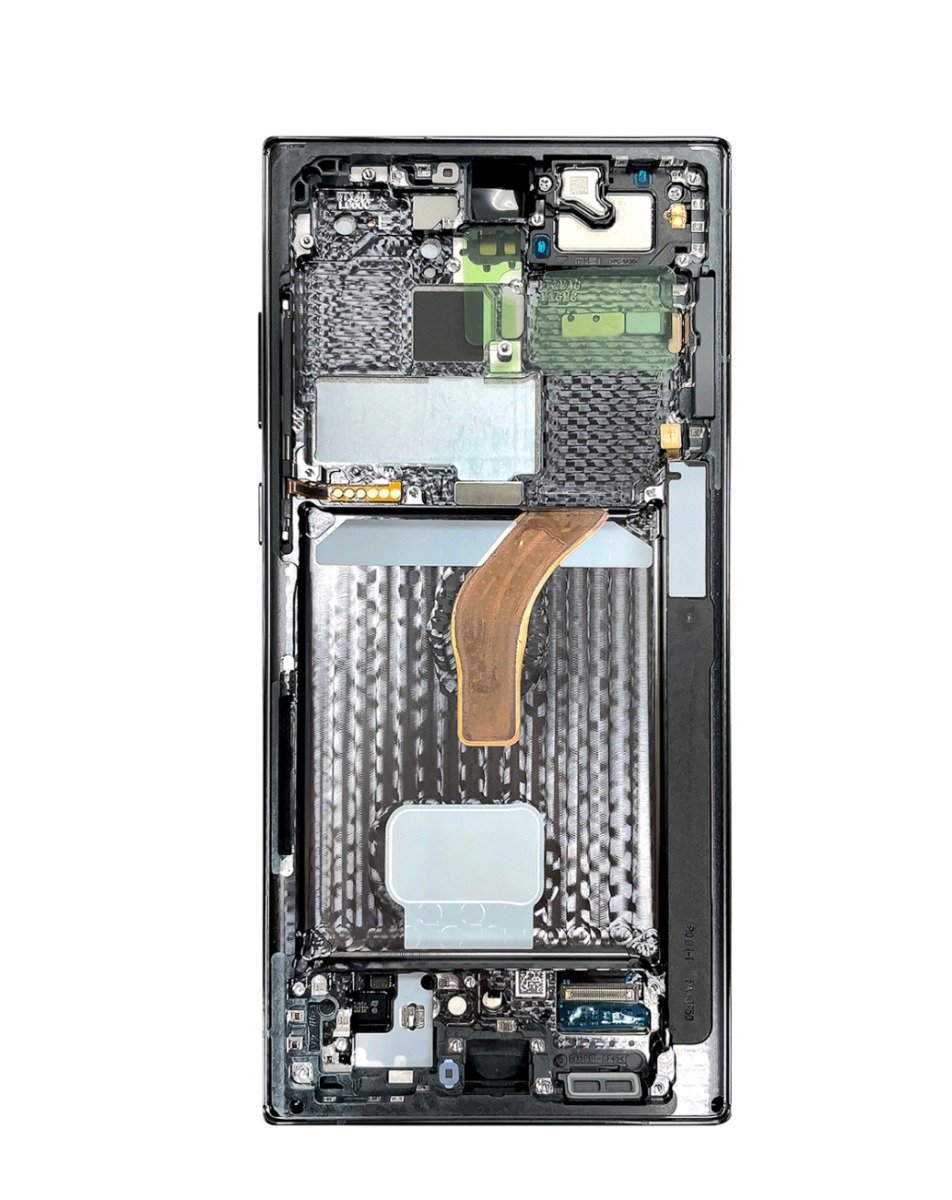 OLED Assembly with Frame for Galaxy S22 Ultra S908 (GRAPHITE) (Service Pack)
