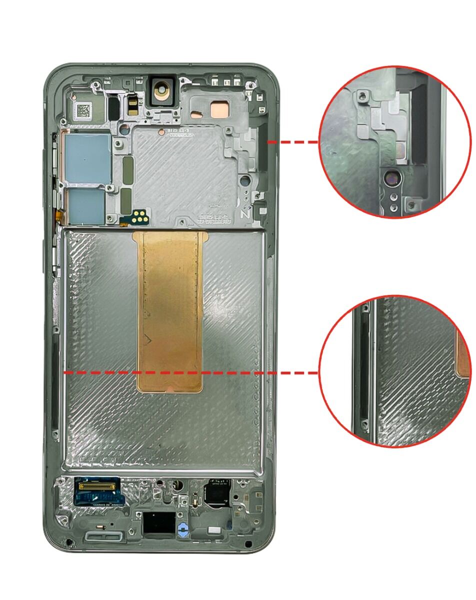 OLED Assembly with Frame for Galaxy S23 (S911) (GREEN) (Premium)