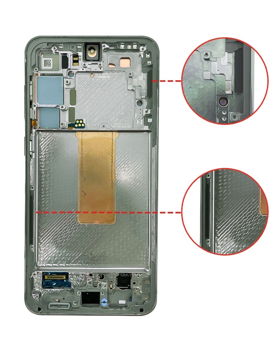 OLED Assembly with Frame for Galaxy S23 Plus (S916) (GREEN) (Aftermarket OLED)