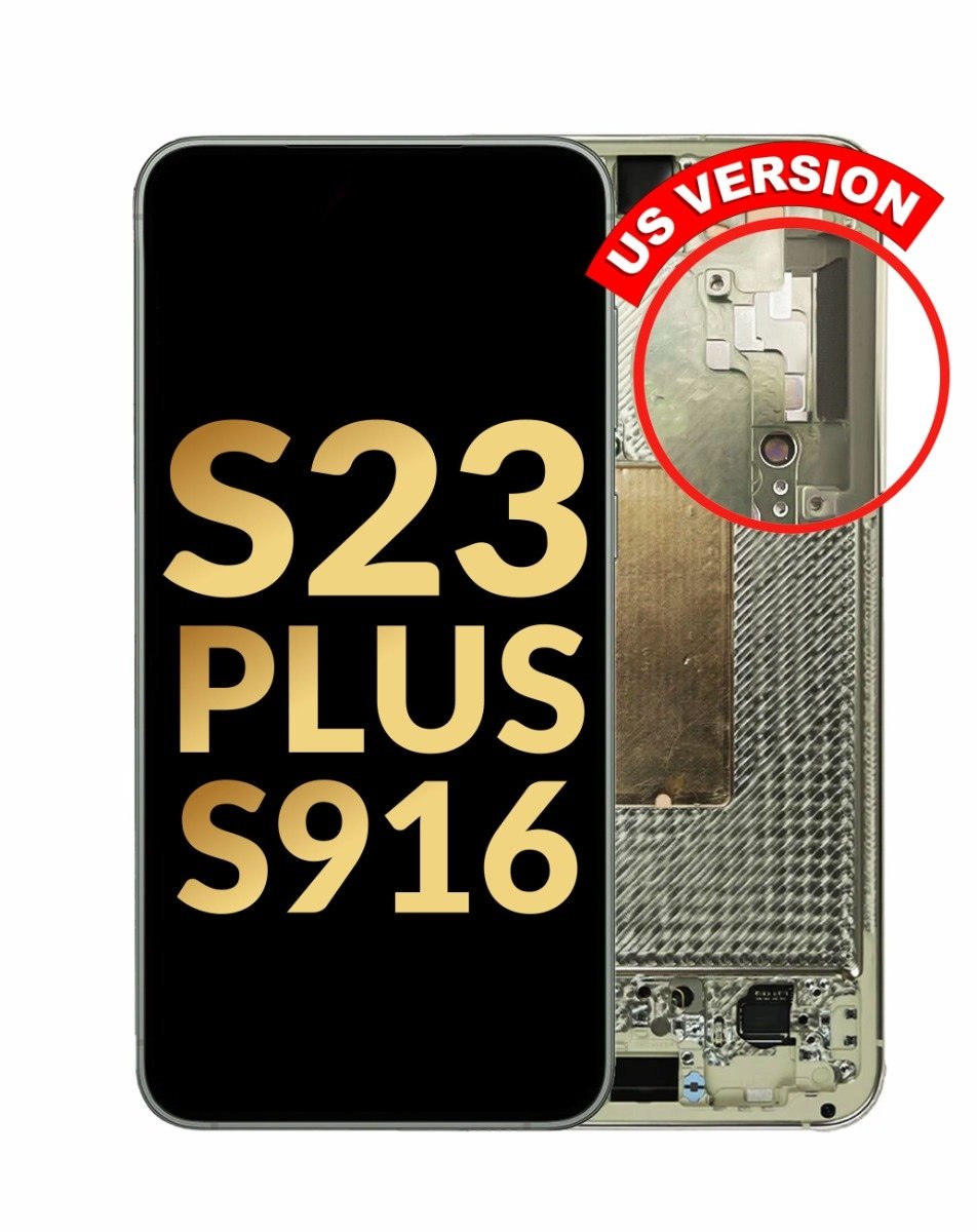 OLED Assembly with Frame for Galaxy S23 Plus (S916) (CREAM) (Premium)