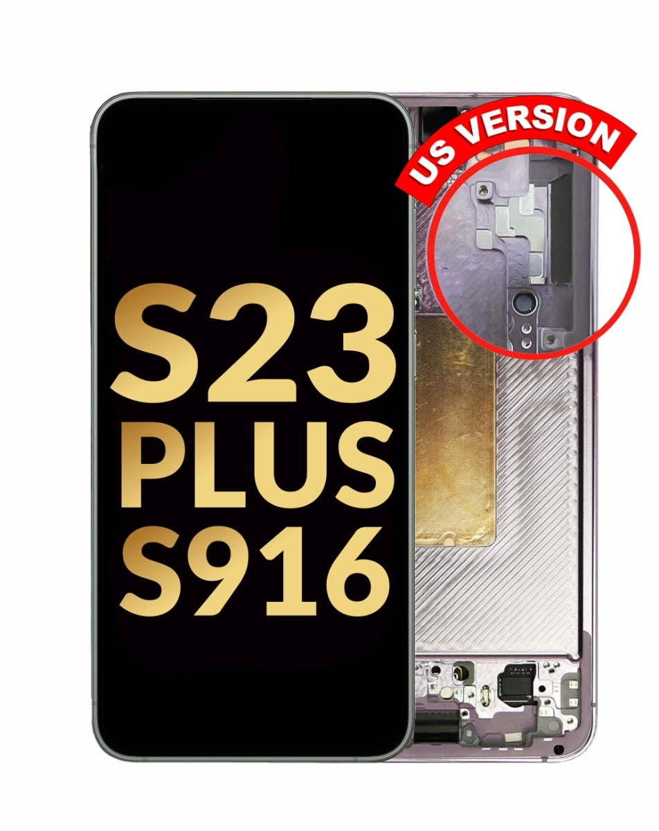 OLED Assembly with Frame for Galaxy S23 Plus (S916) (LAVENDER) (Premium)