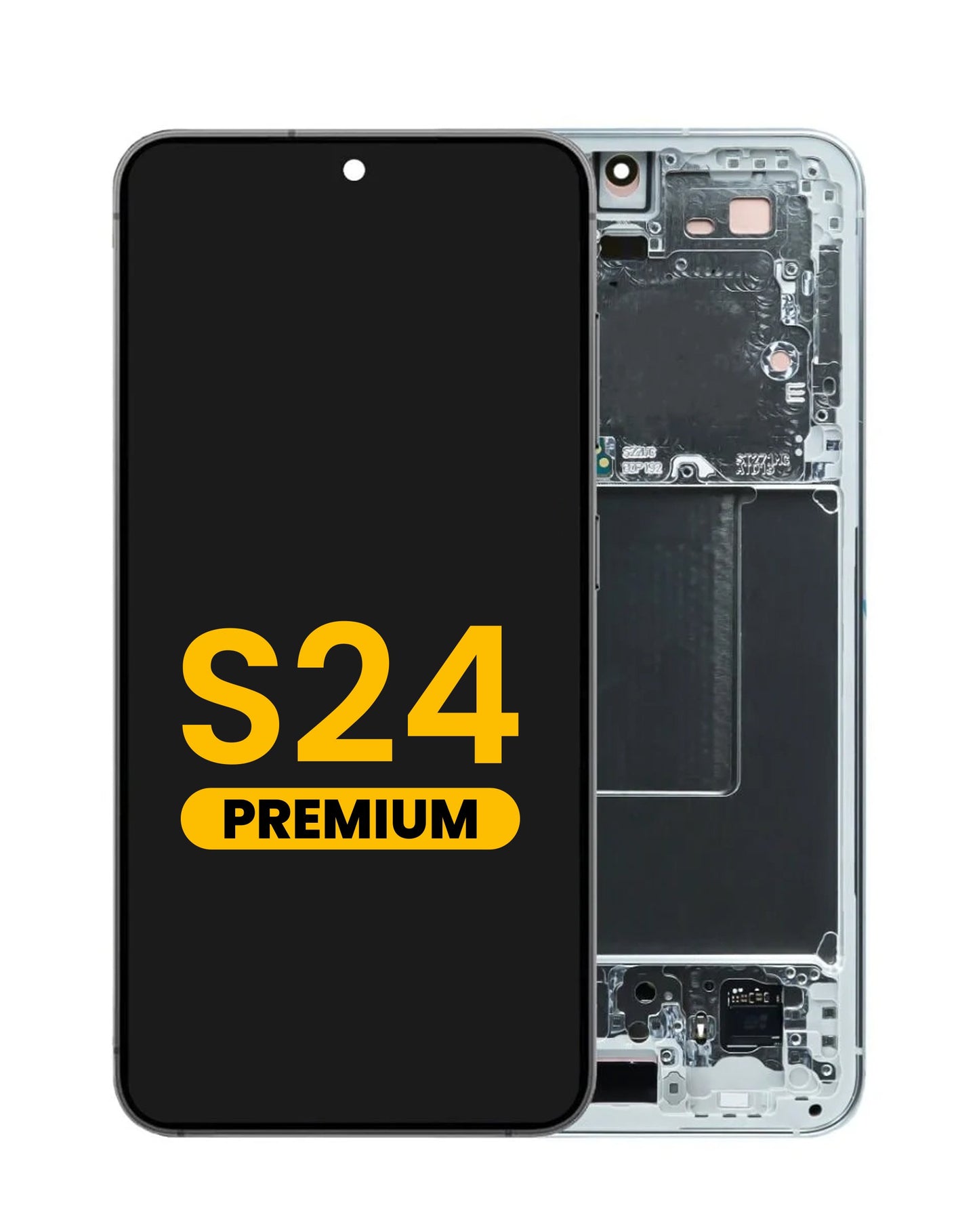 OLED Assembly with Frame for Galaxy S24 (S921) (MARBLE GRAY) (Premium)
